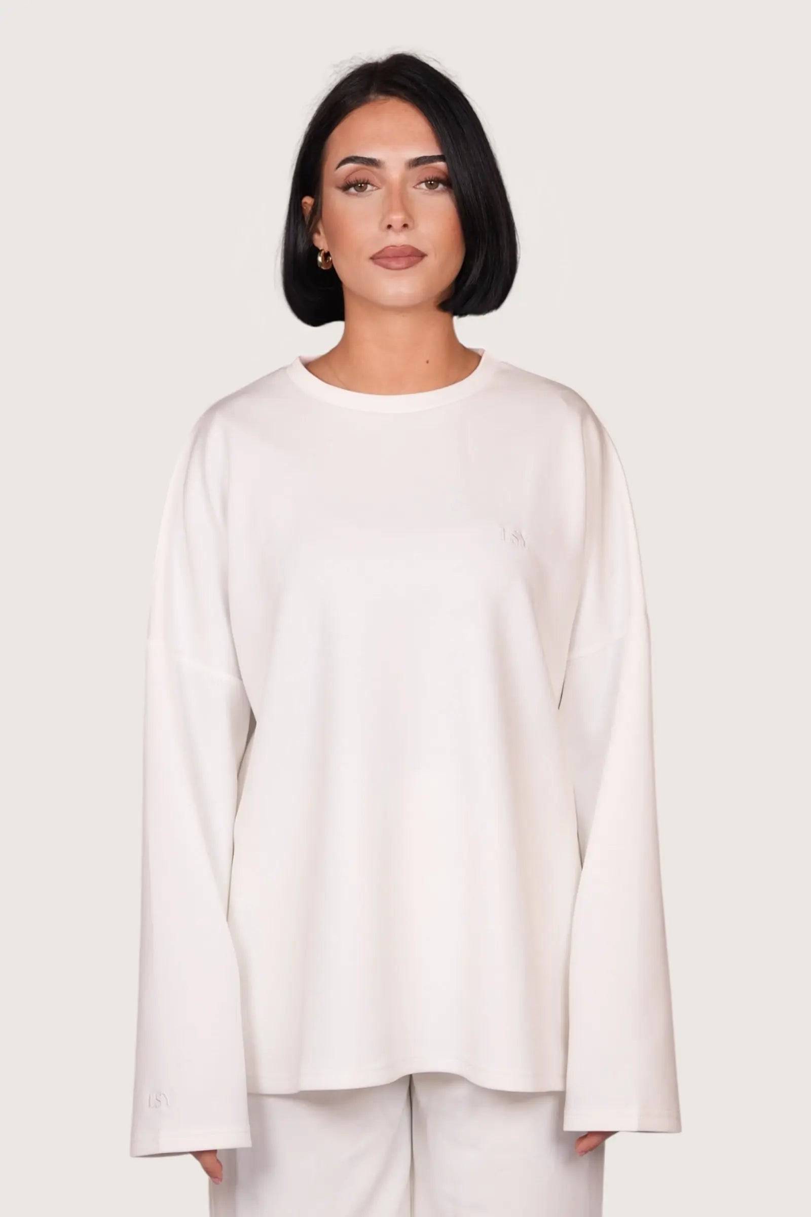 LSY longsleeve - white - Losyana.Shop
