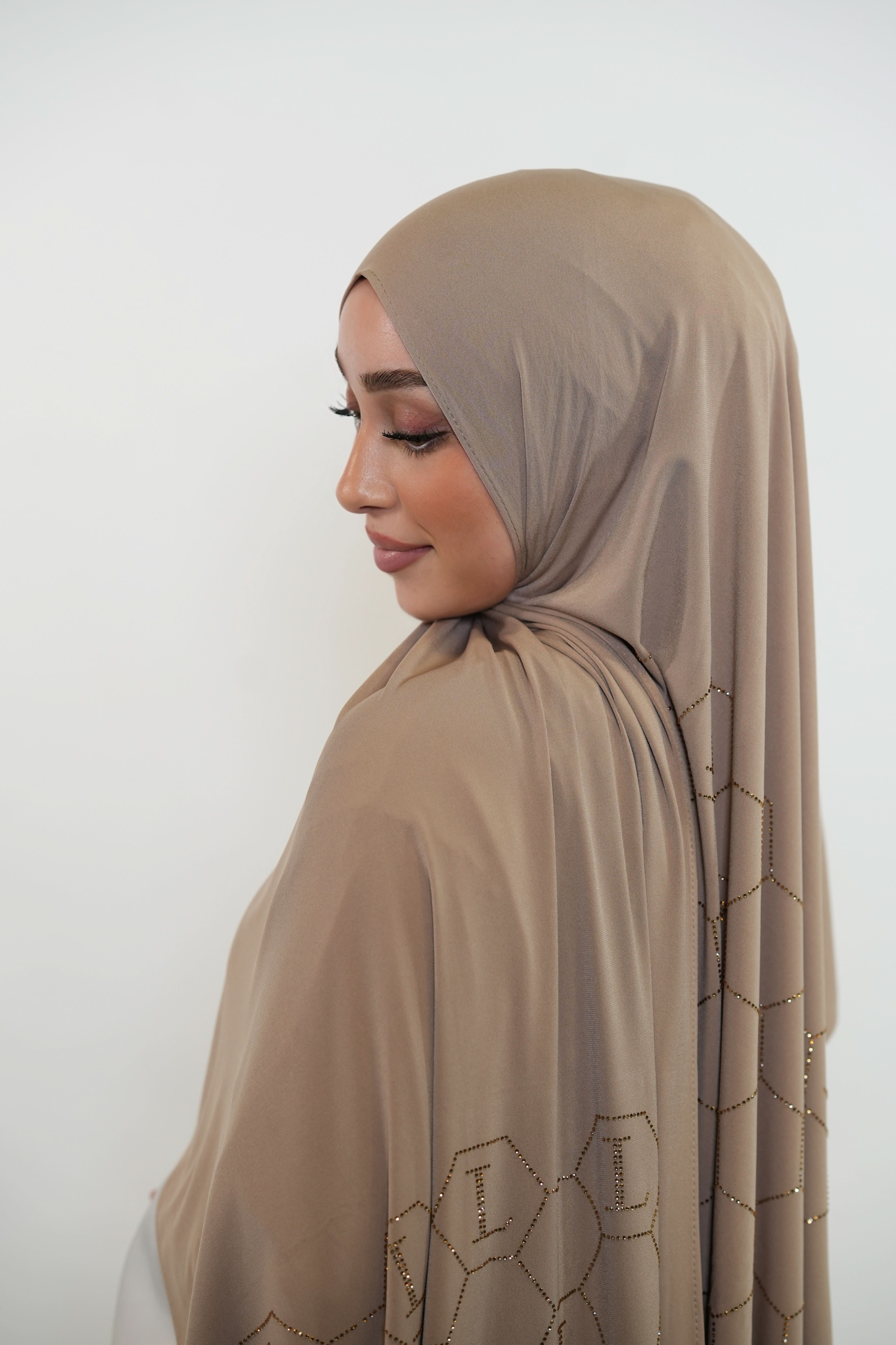 Premium Jersey Strass “L” - sand - Losyana.Shop