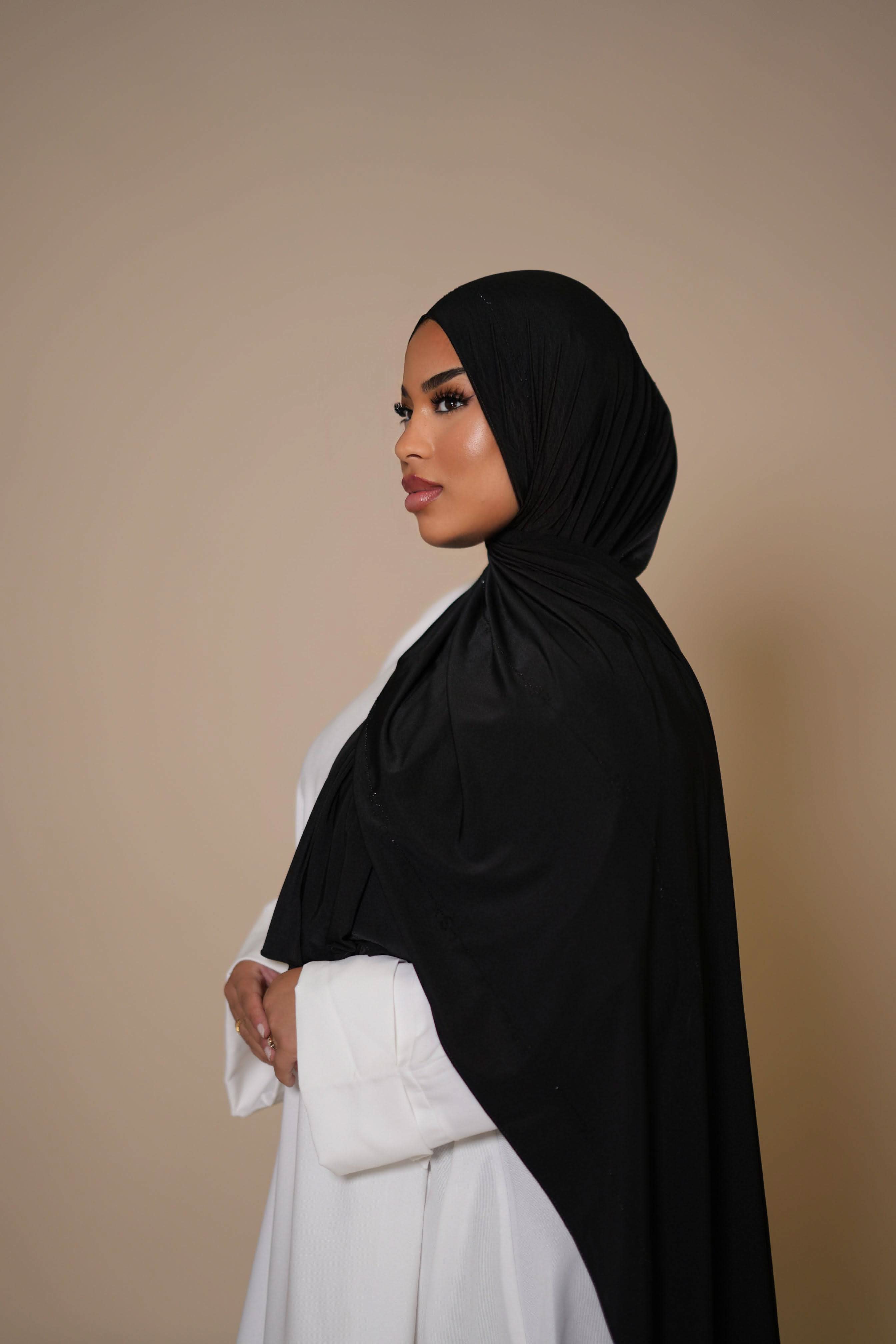 LSY Satin Premium Jersey - black - Losyana.Shop