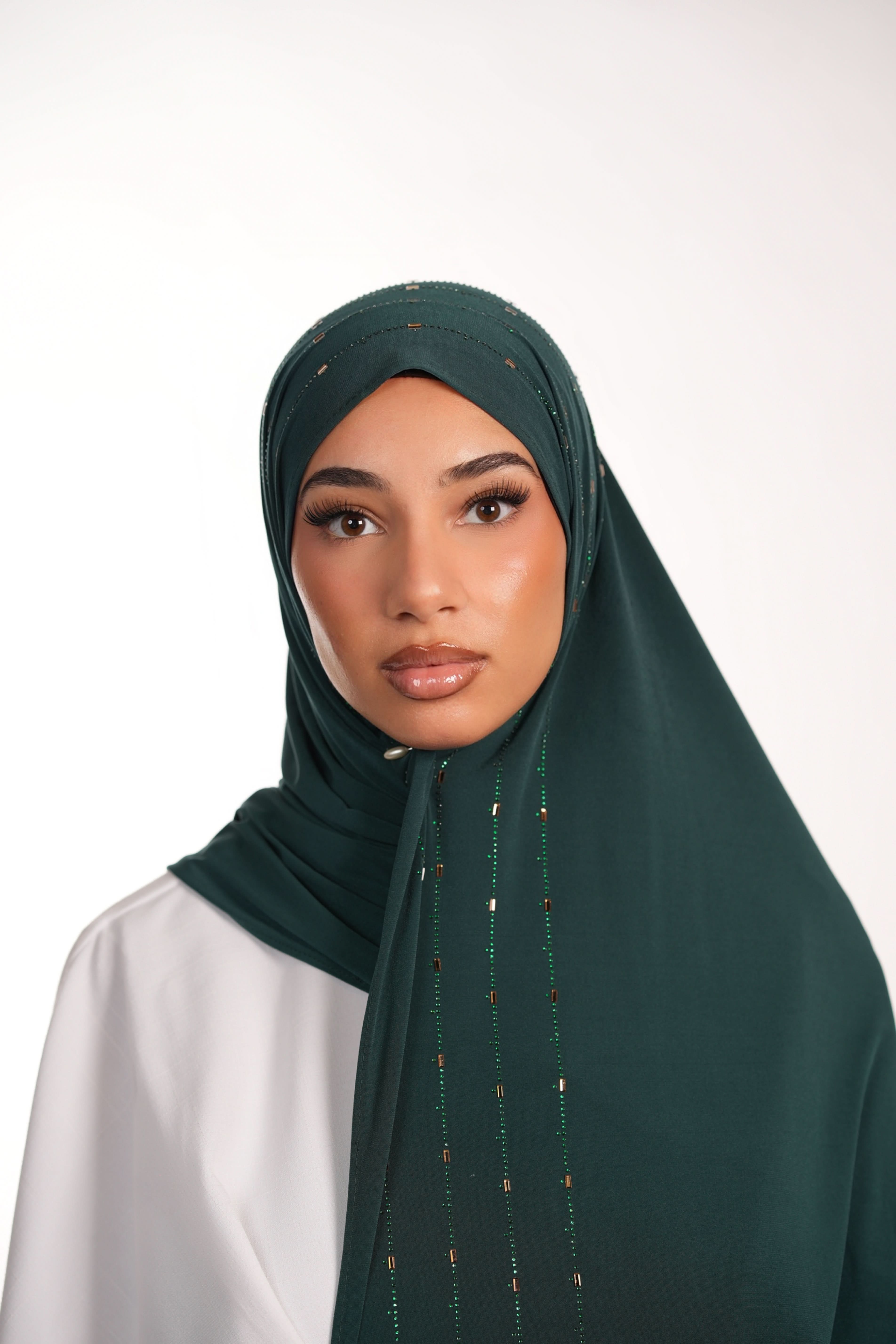 Premium Jersey Strass - royal green - Losyana.Shop