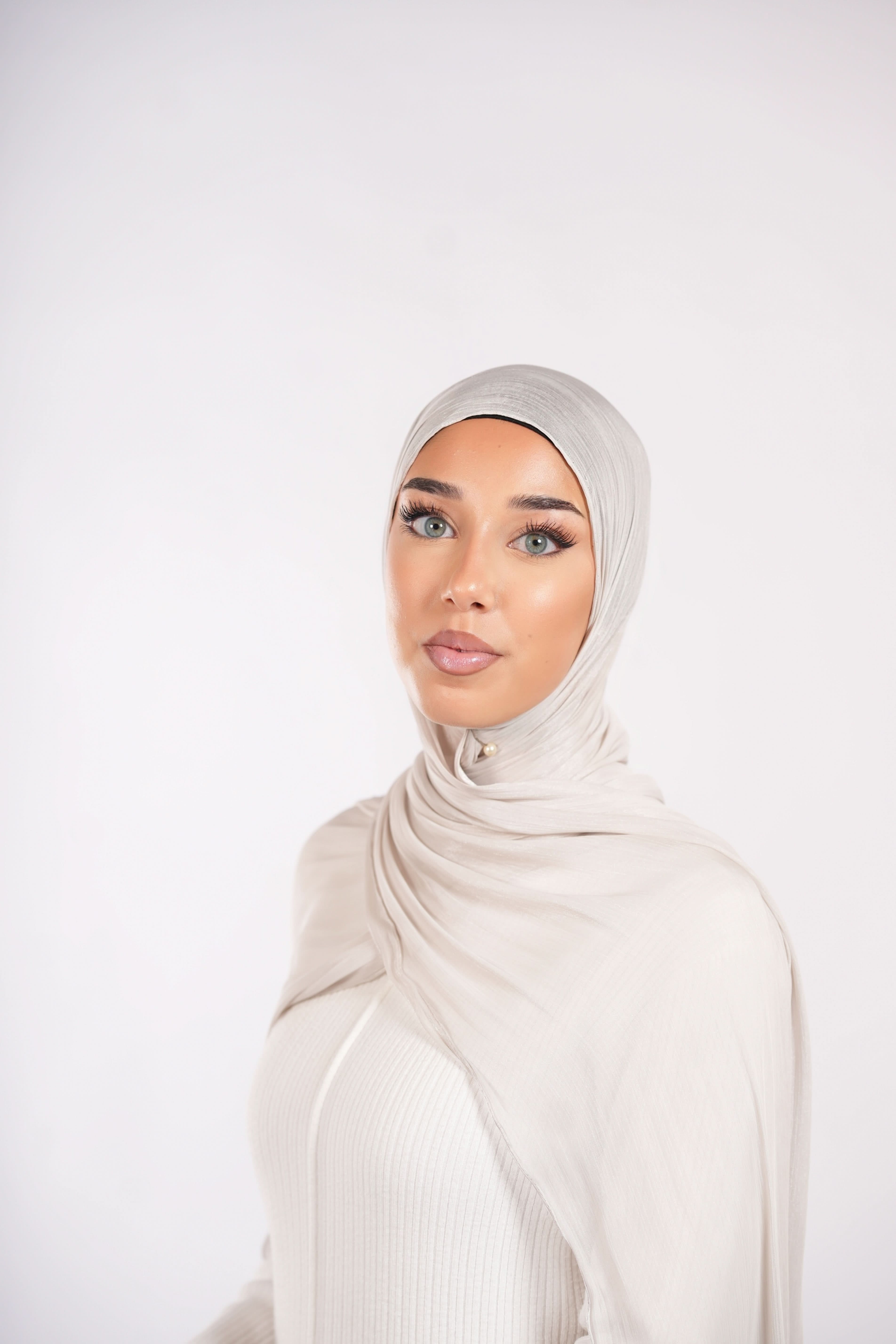 Organza Hijab - Cream - Losyana.Shop