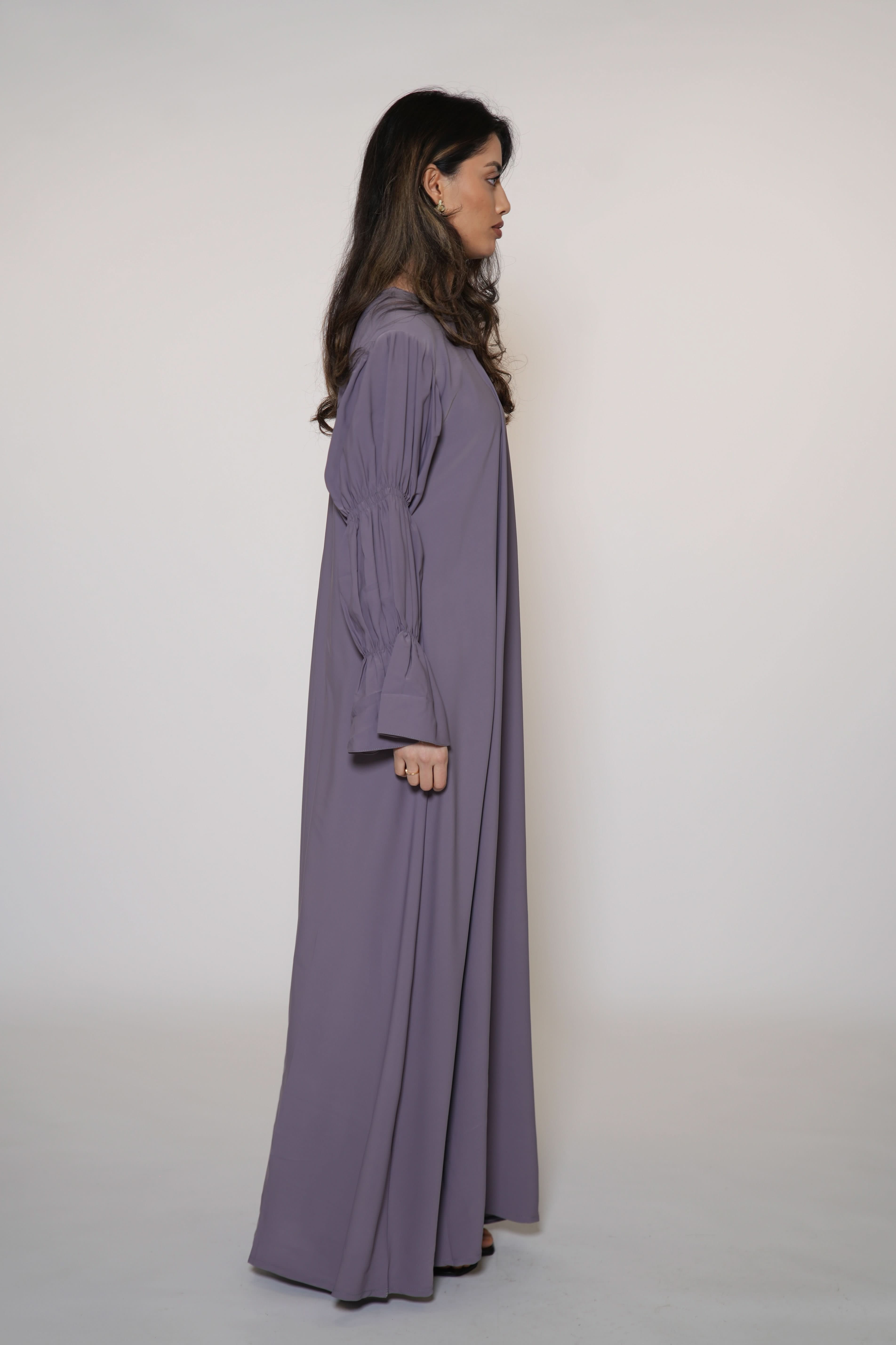 Amal Abaya - lavender - Losyana.Shop