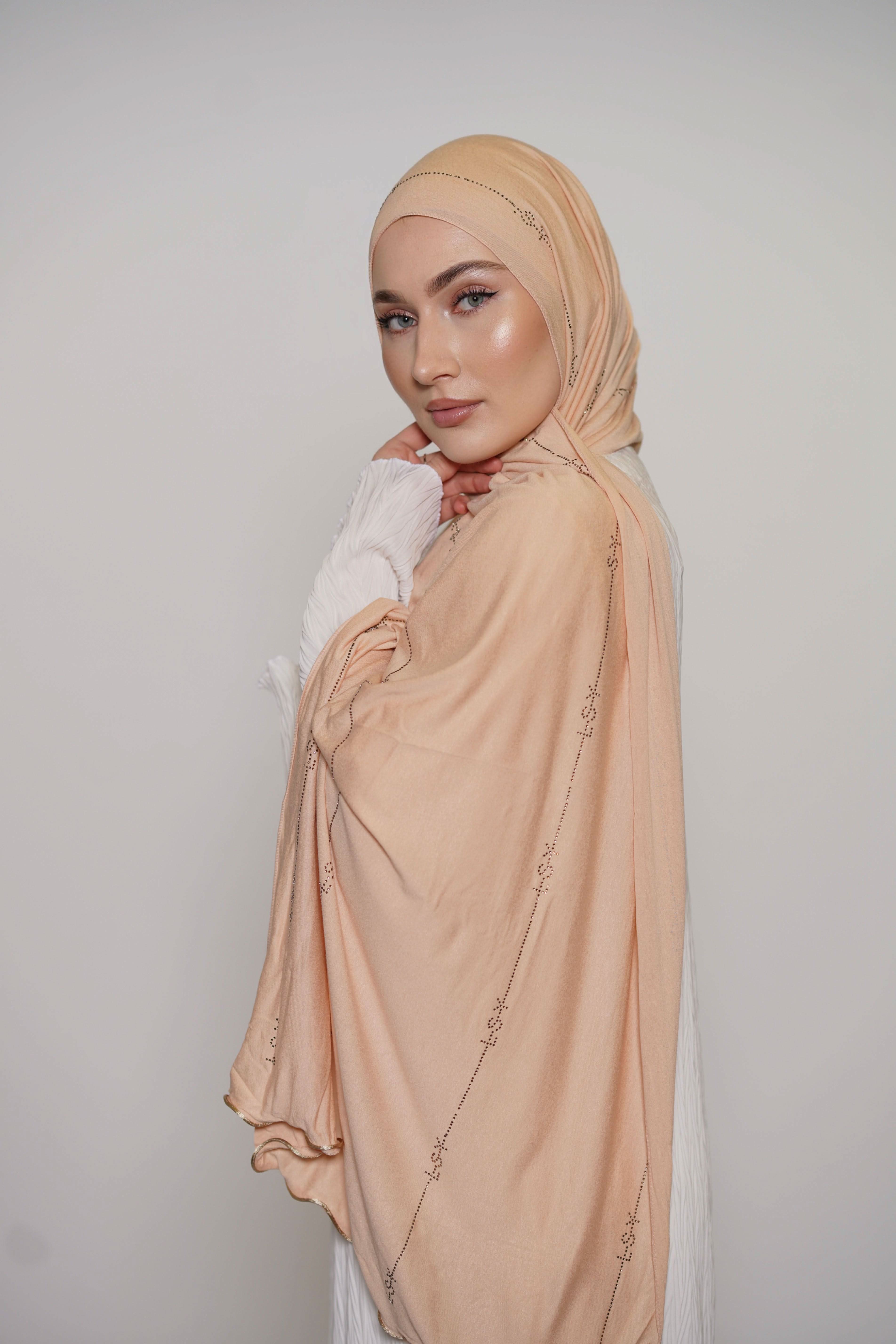 LSY Diamond Jersey - light apricot - Losyana.Shop