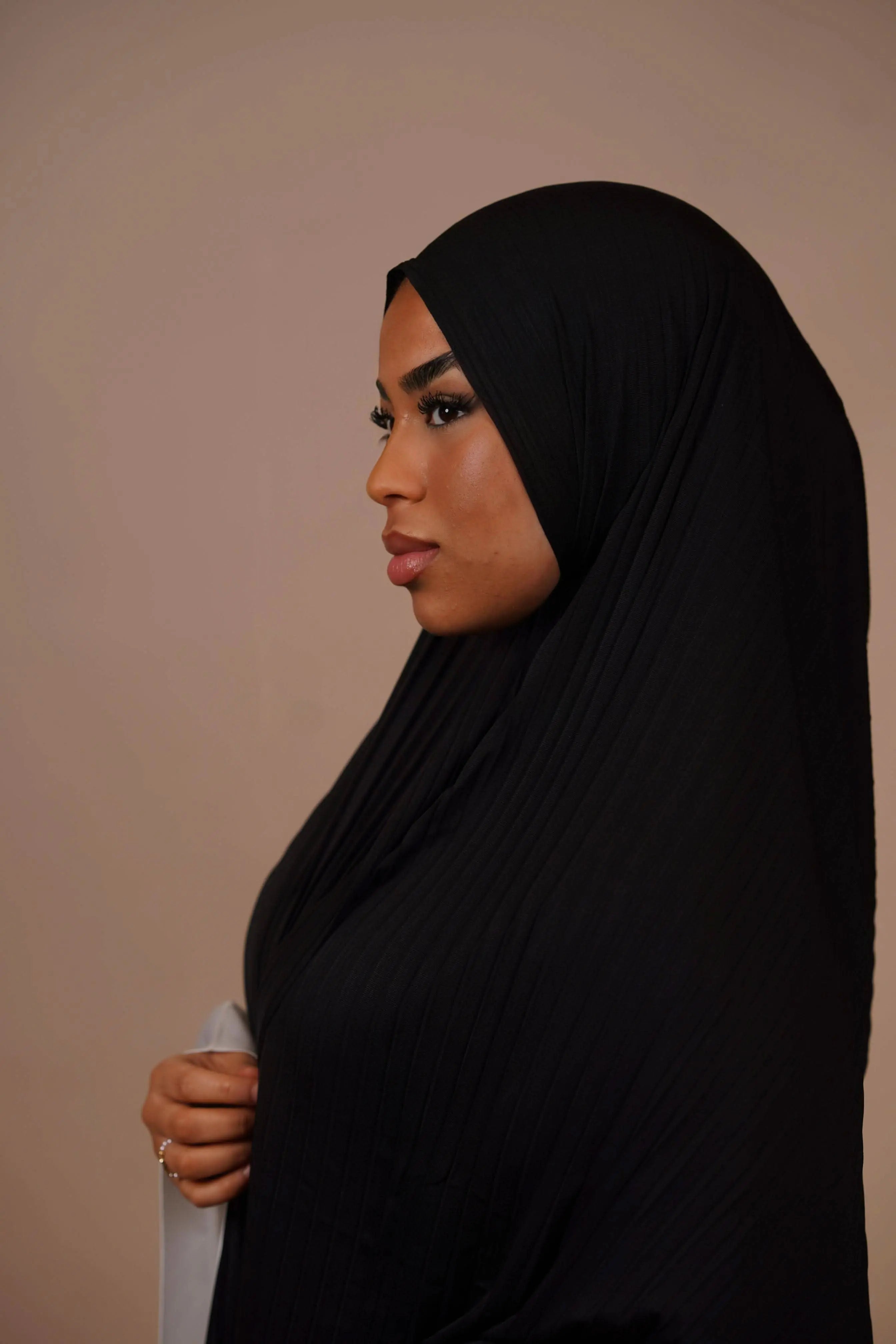 Plissé Hijab - black - Losyana.Shop