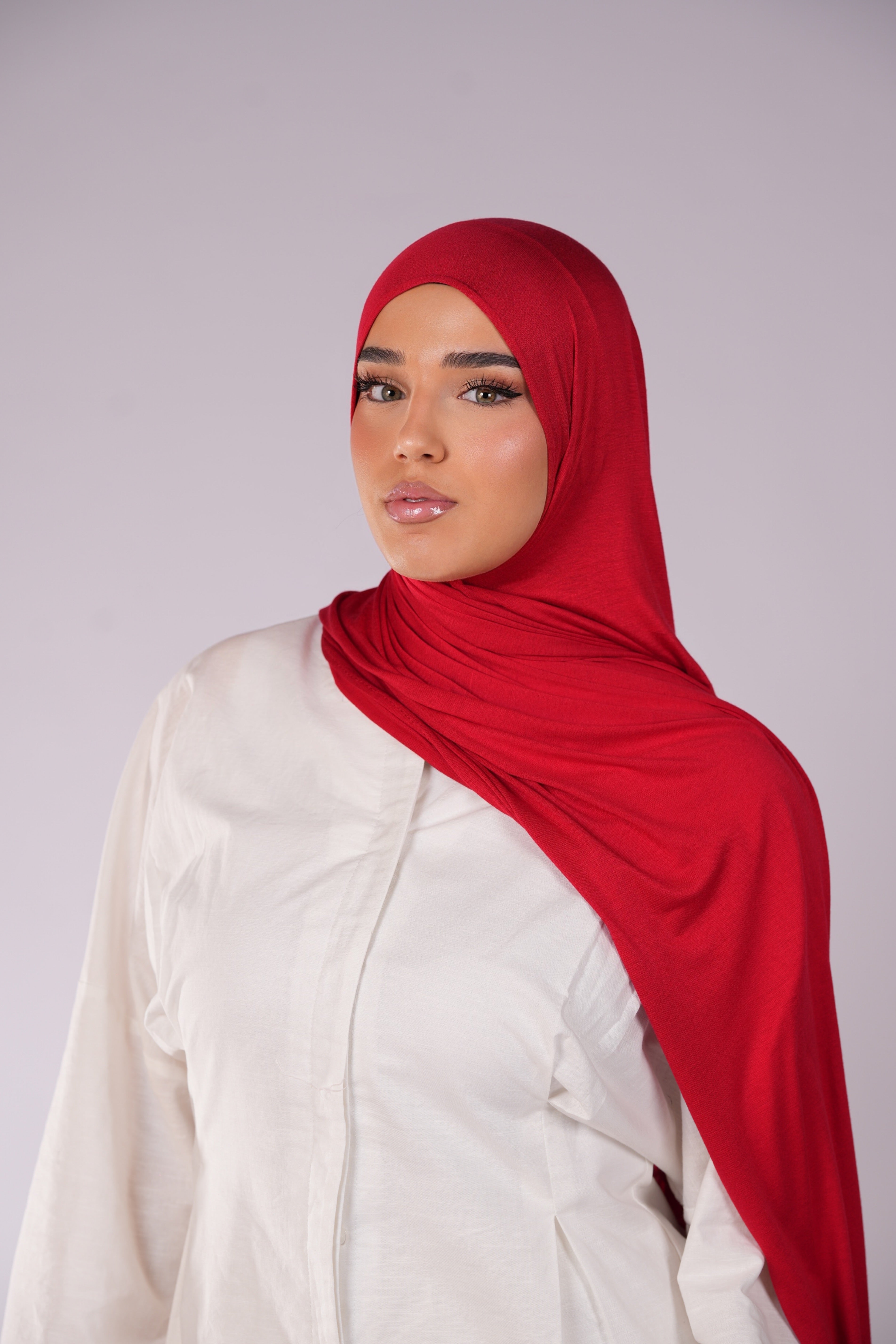 Bamboo jersey - red