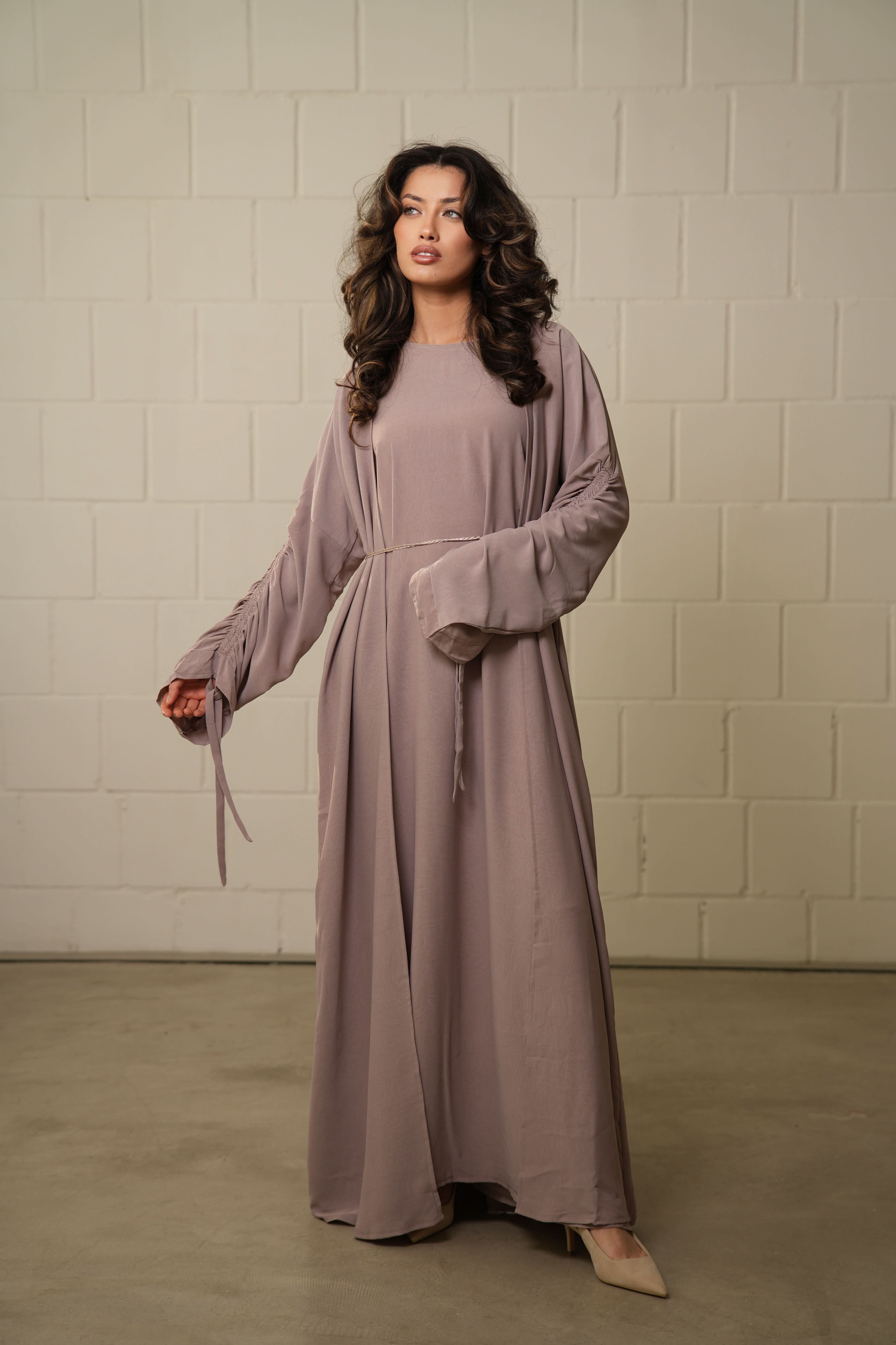 daily Abaya - almond - Losyana.Shop