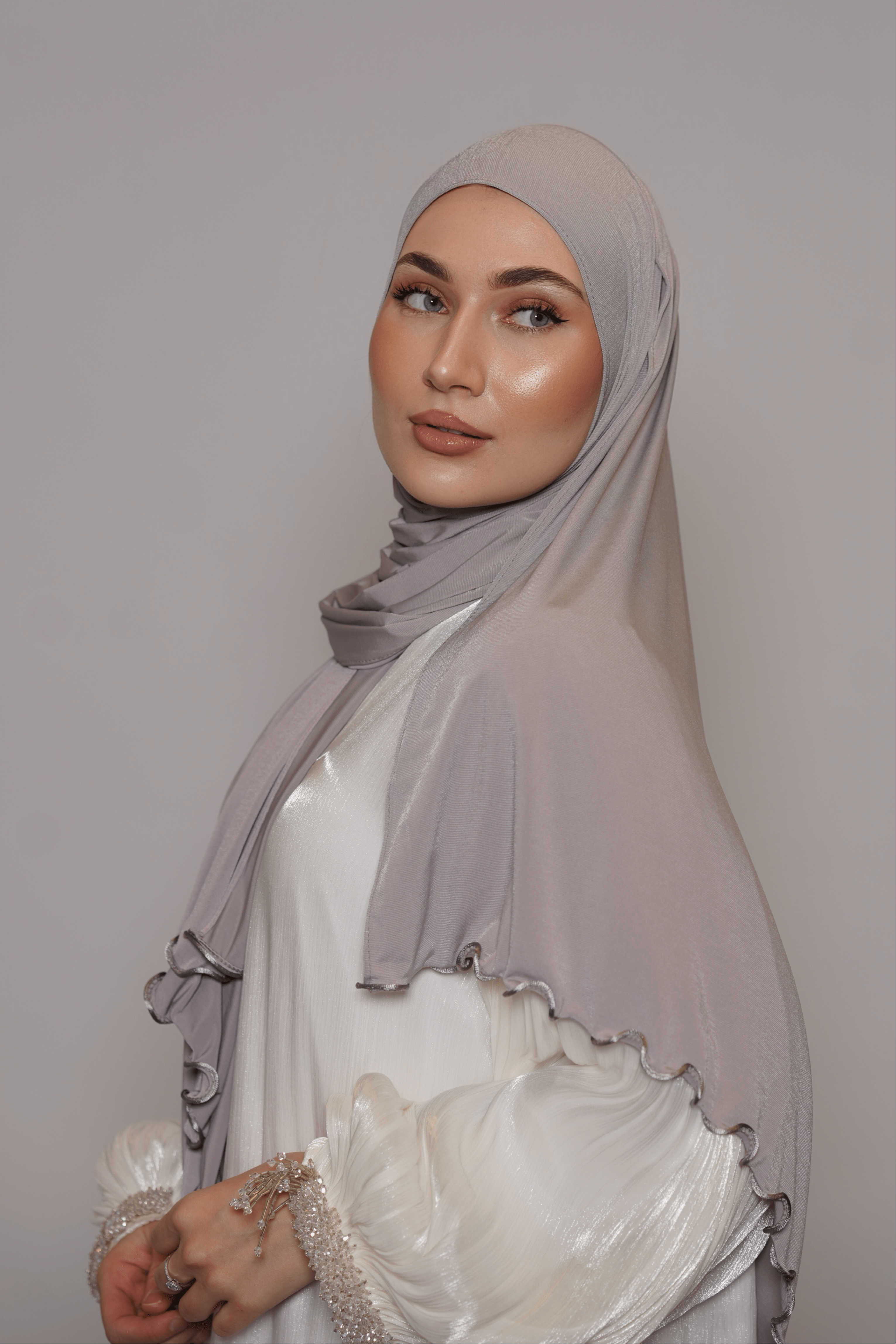Premium Jersey Line - creme grey - Losyana.Shop