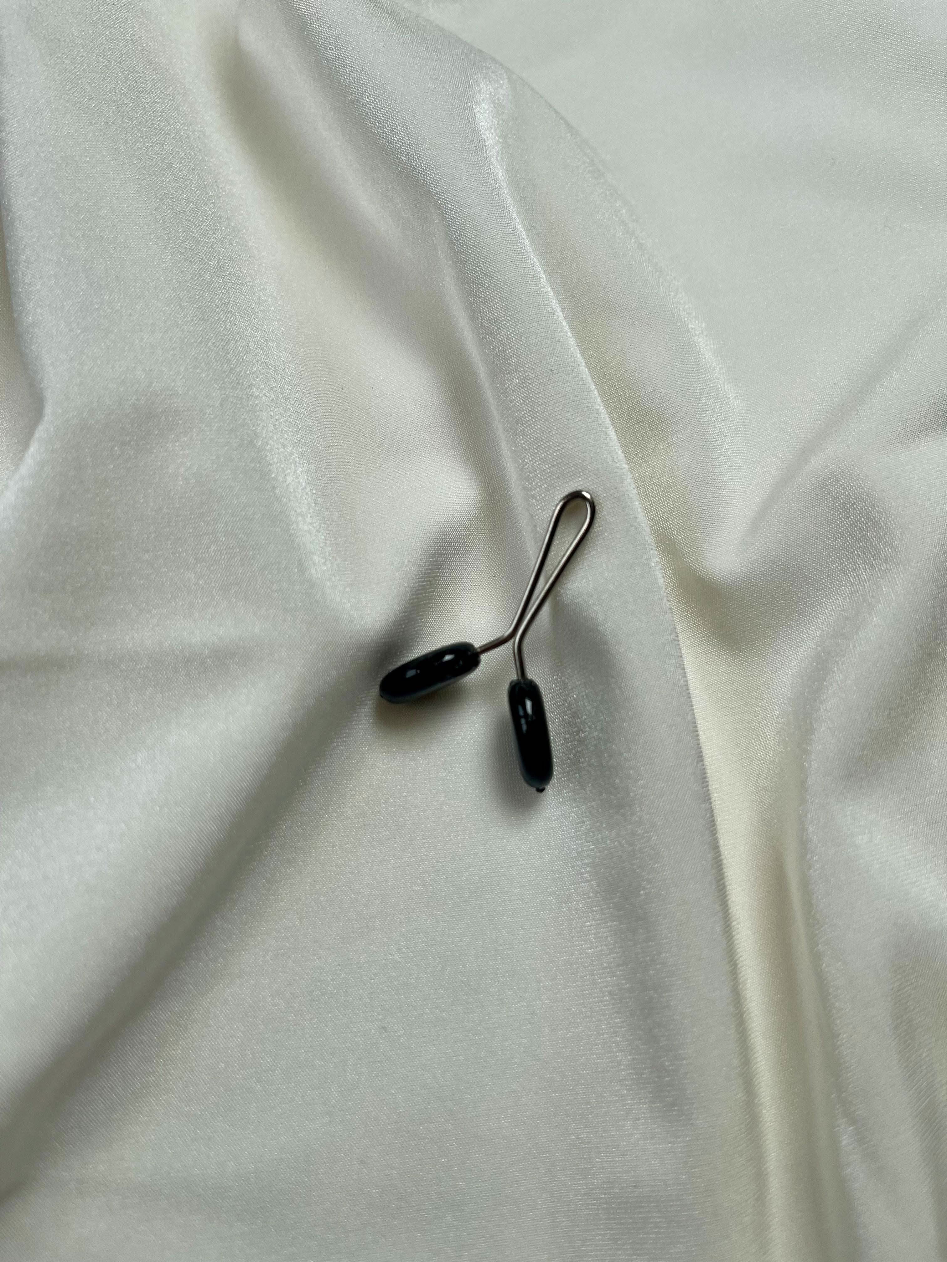 Hijab clip - black Oval - Losyana.Shop