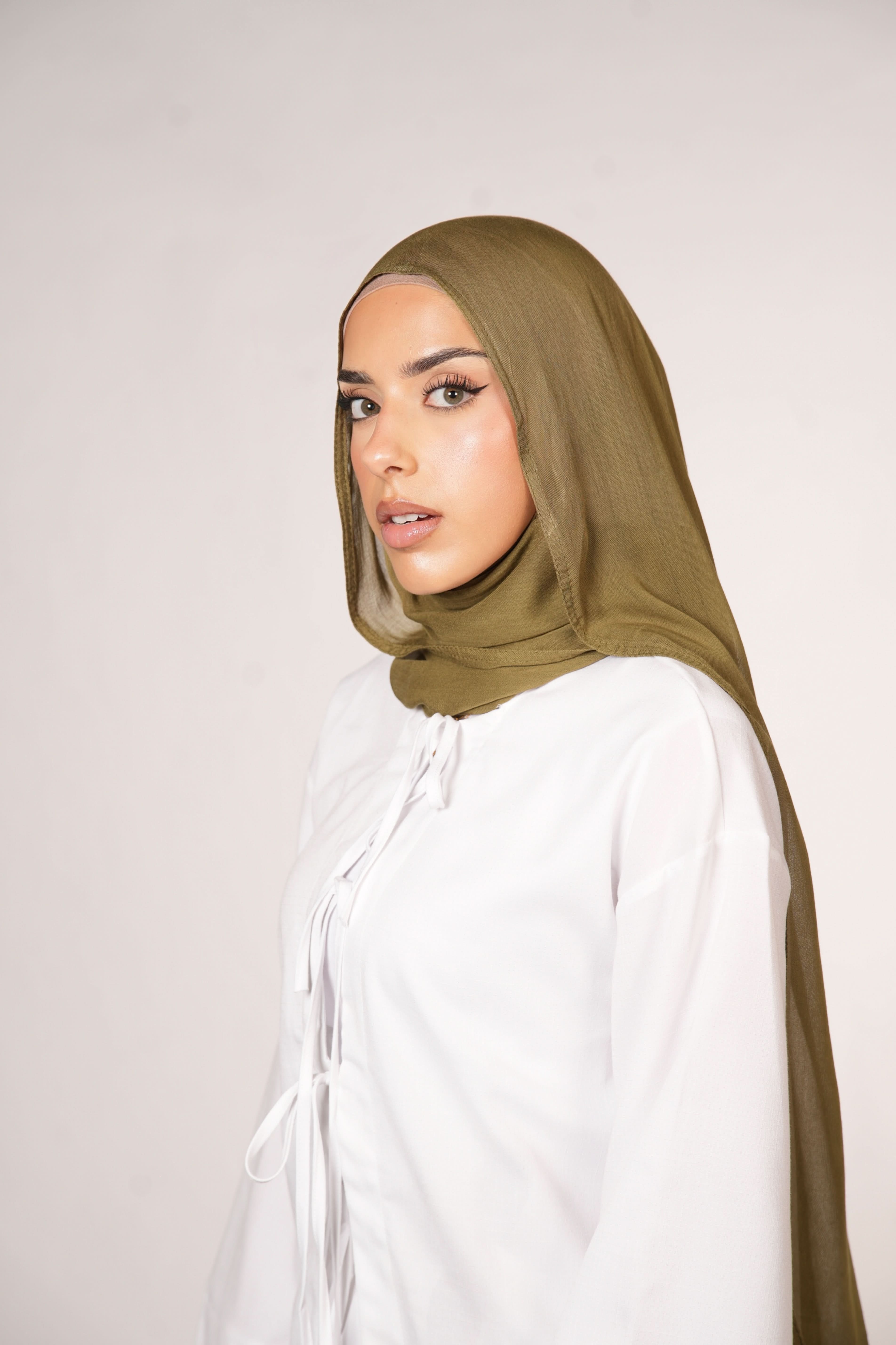 MODAL HIJAB - OLIVE - Losyana.Shop