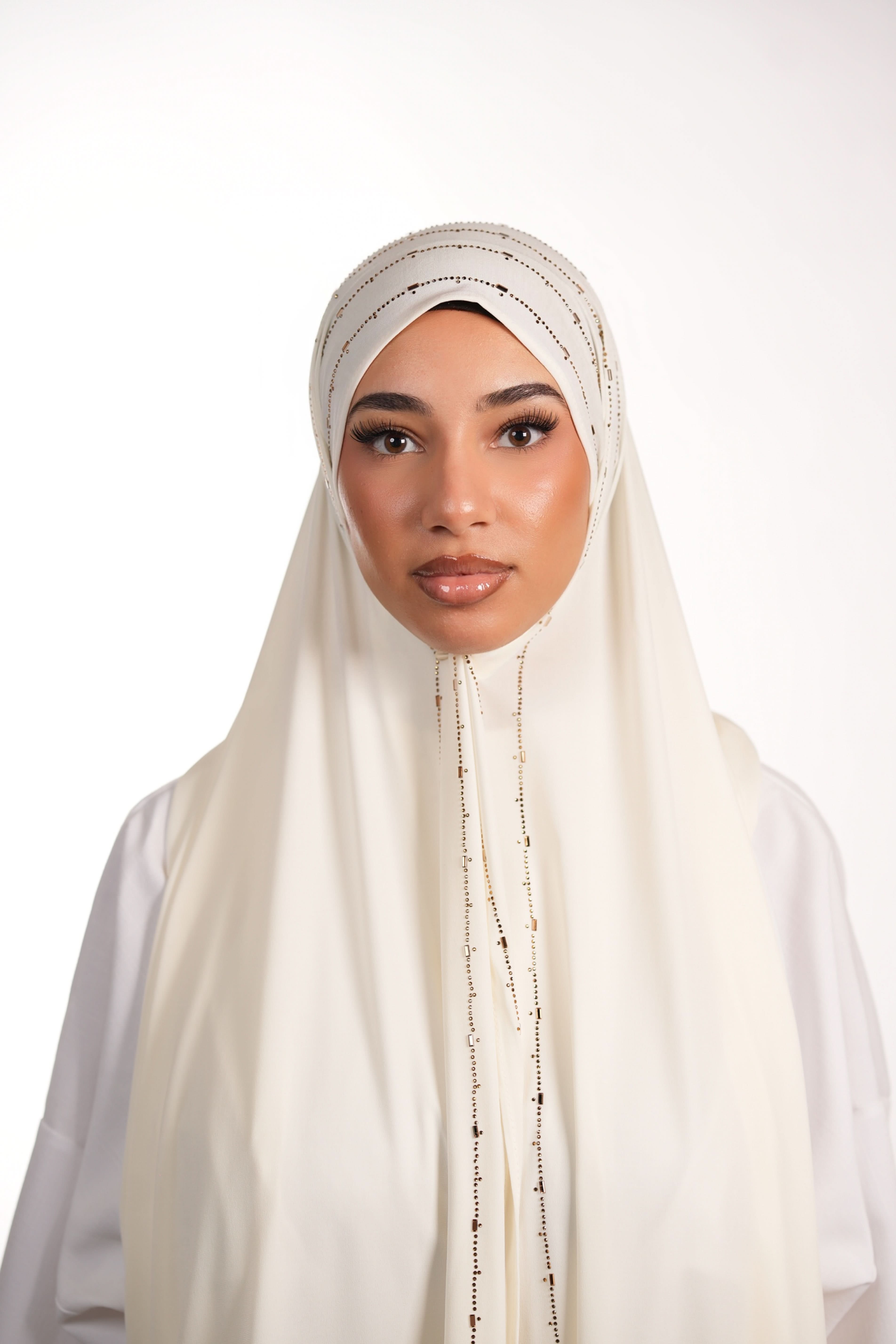 Premium Jersey Strass - white - Losyana.Shop