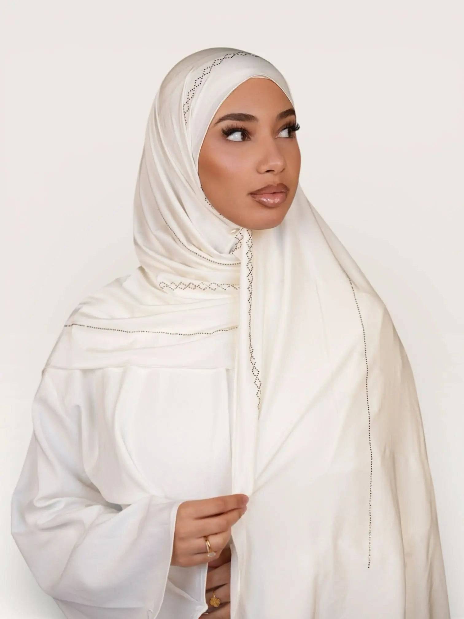Diamond Satin premium Jersey - white Losyana.Shop
