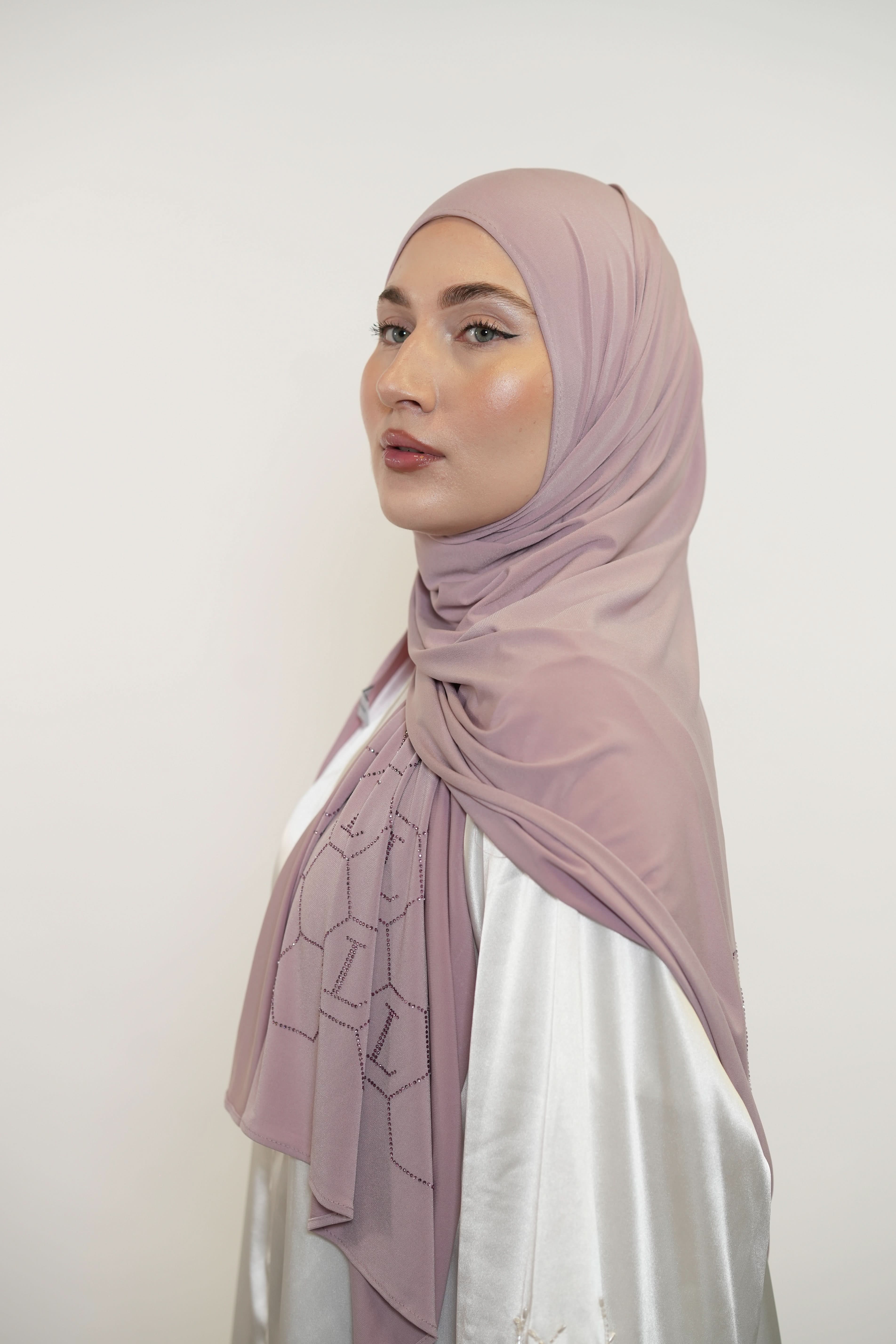 Premium Jersey Strass “L” - dusty pink - Losyana.Shop