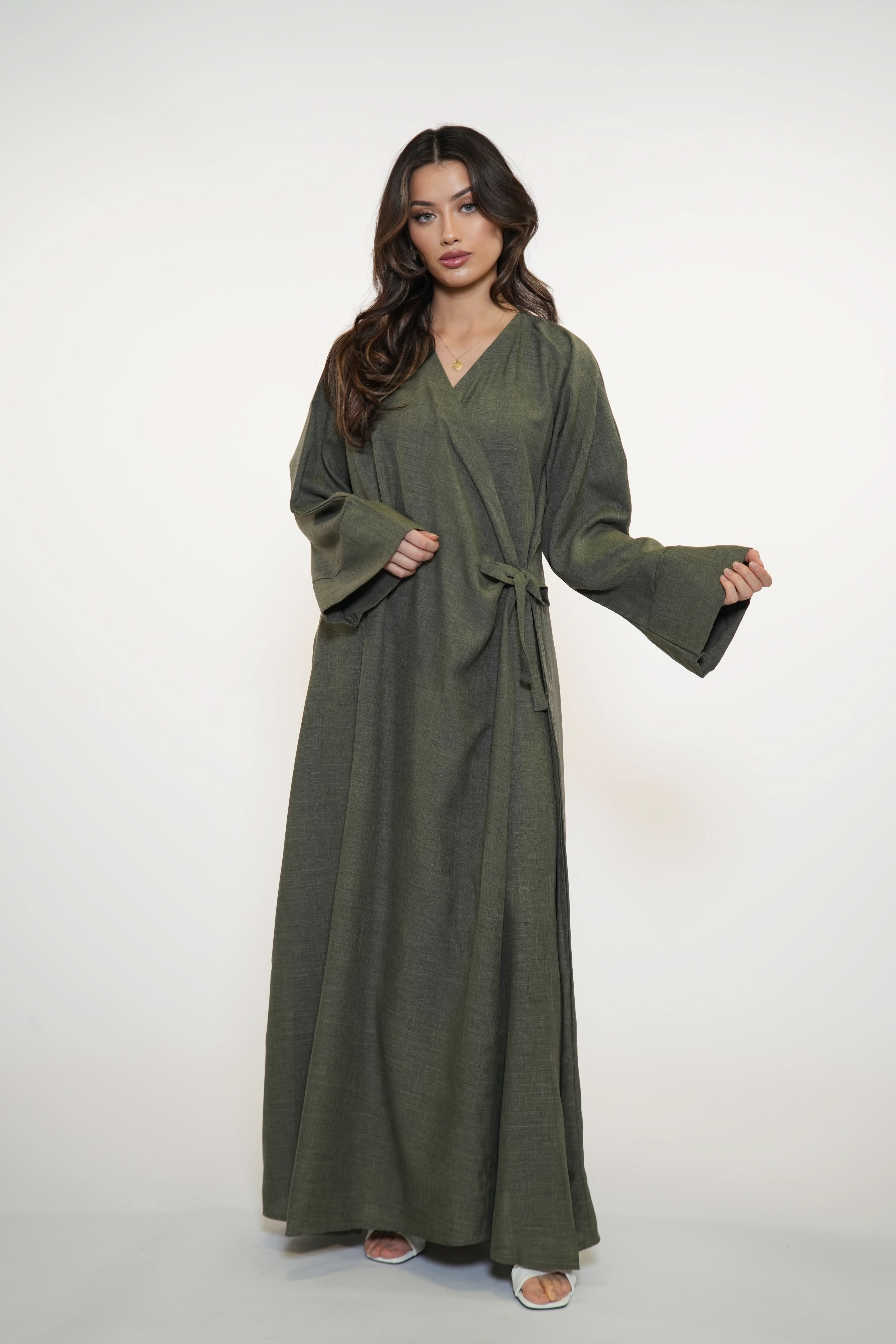 WICKEL ABAYA - KHAKI - Losyana.Shop