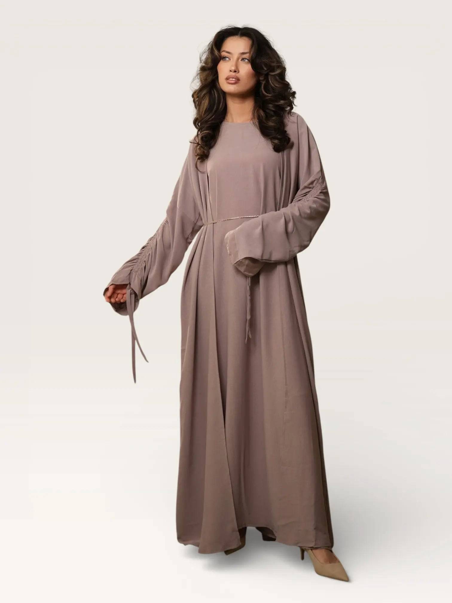 Daily Abaya - almond - Losyana.Shop