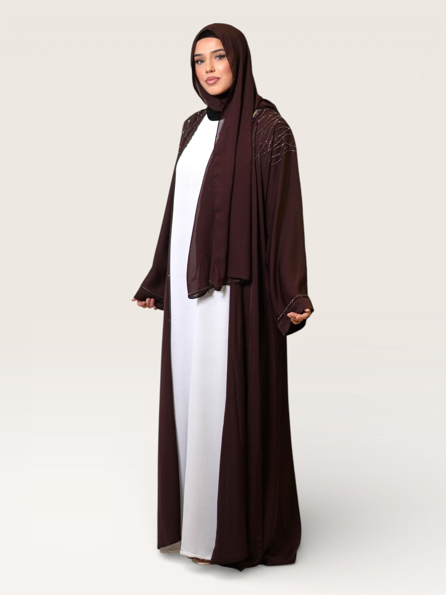 Emirate abaya - brown sugar