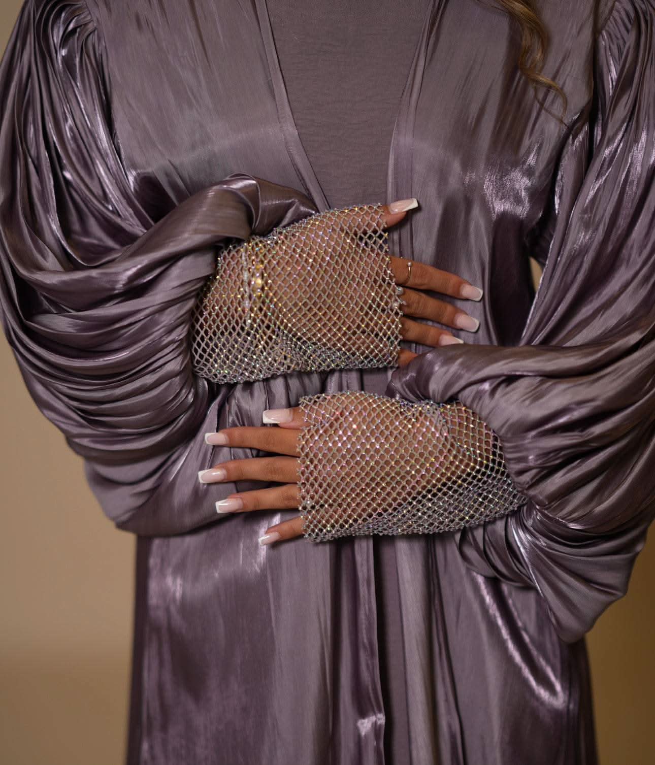 Dubai Abaya - dark lavendel - Losyana.Shop