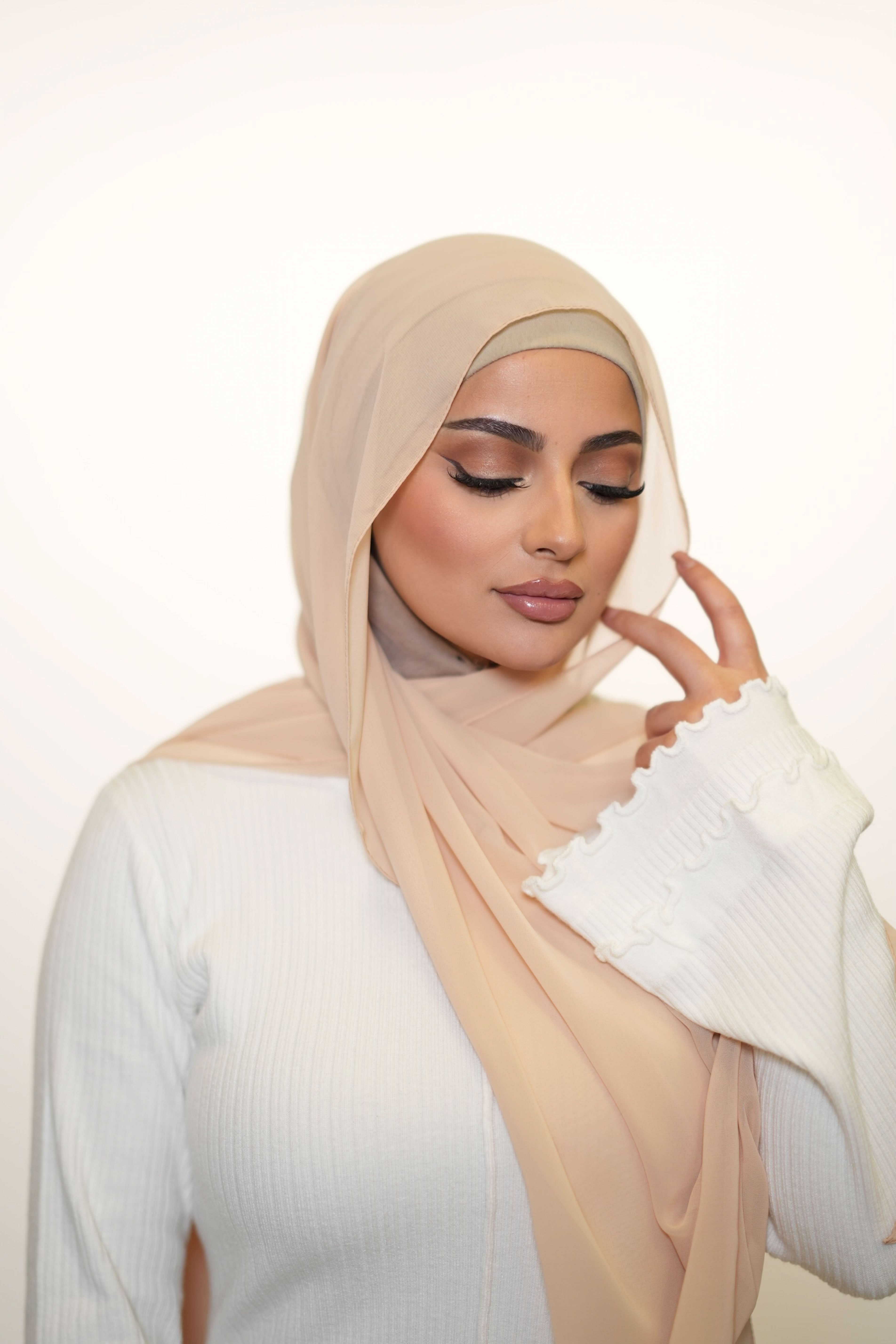 Chiffon - apricot - Losyana.Shop