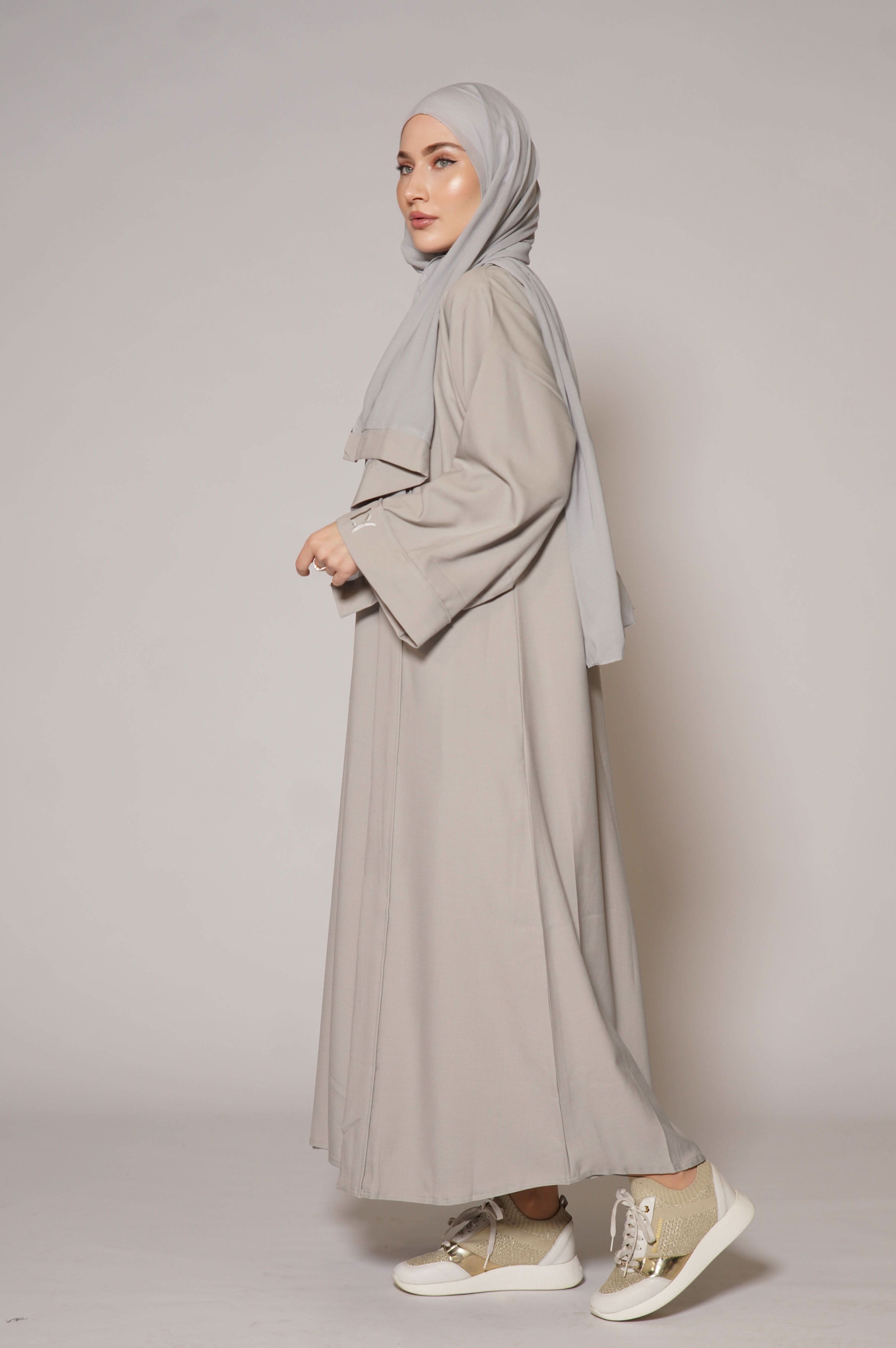LY Linen Set - light grey - Losyana.Shop
