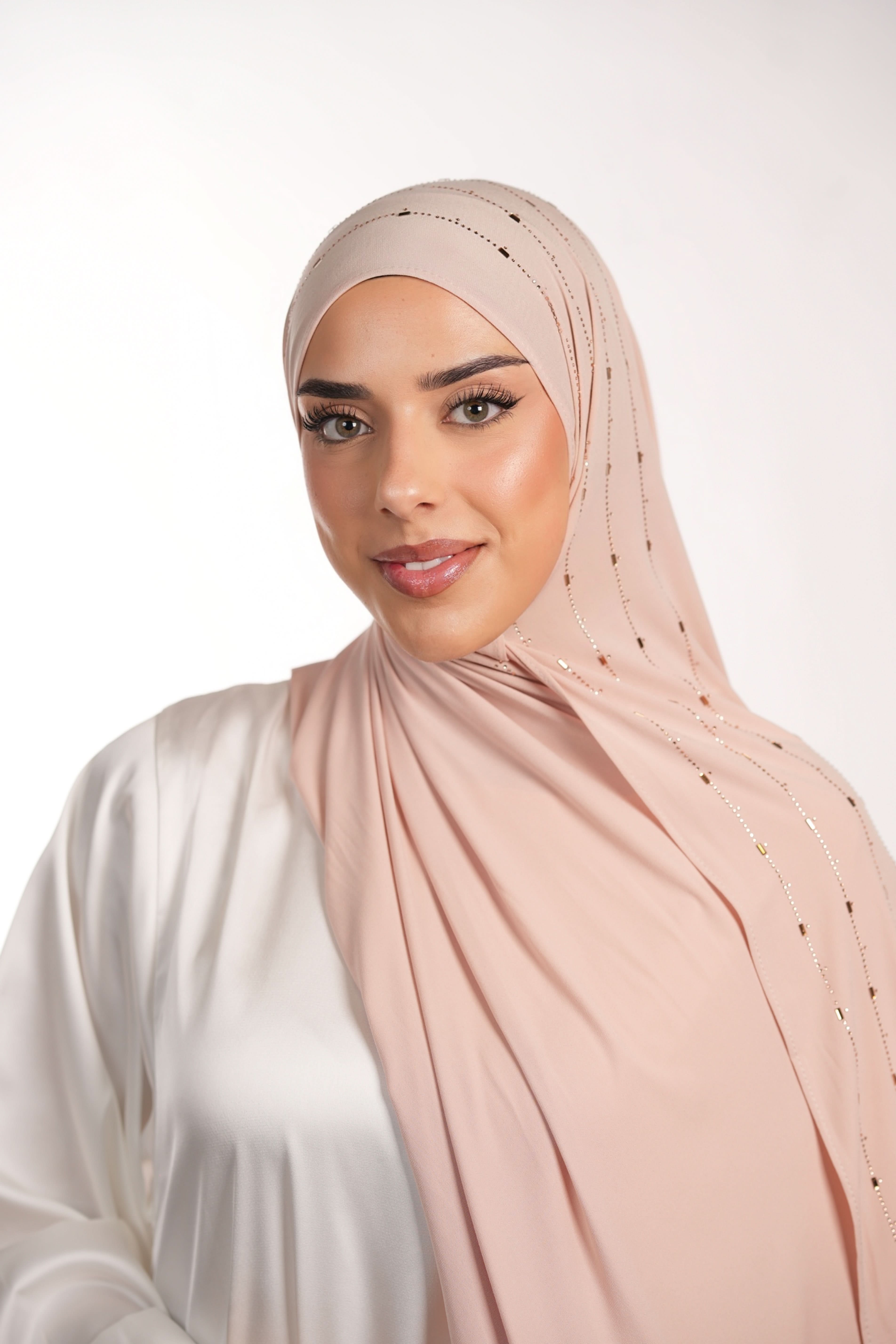 Premium Jersey Strass - light rose - Losyana.Shop