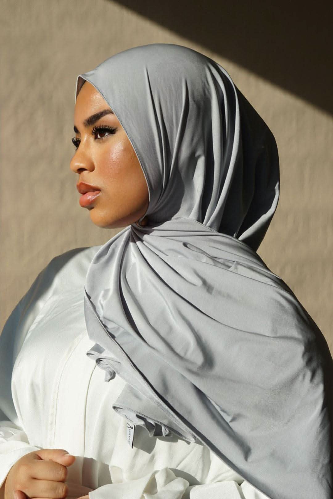 Satin Premium Jersey - silver - Losyana.Shop
