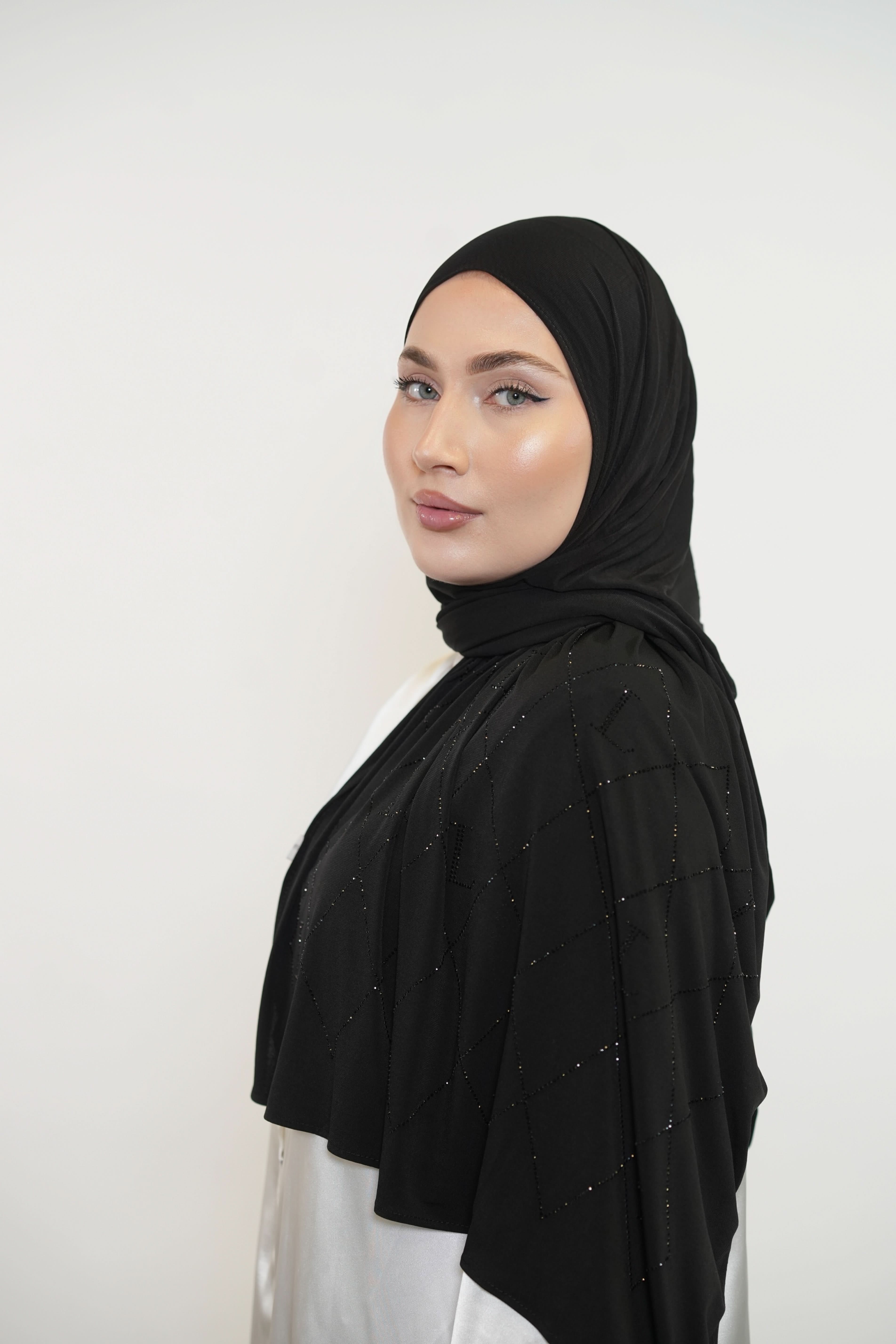 Premium Jersey Strass “L” - black - Losyana.Shop