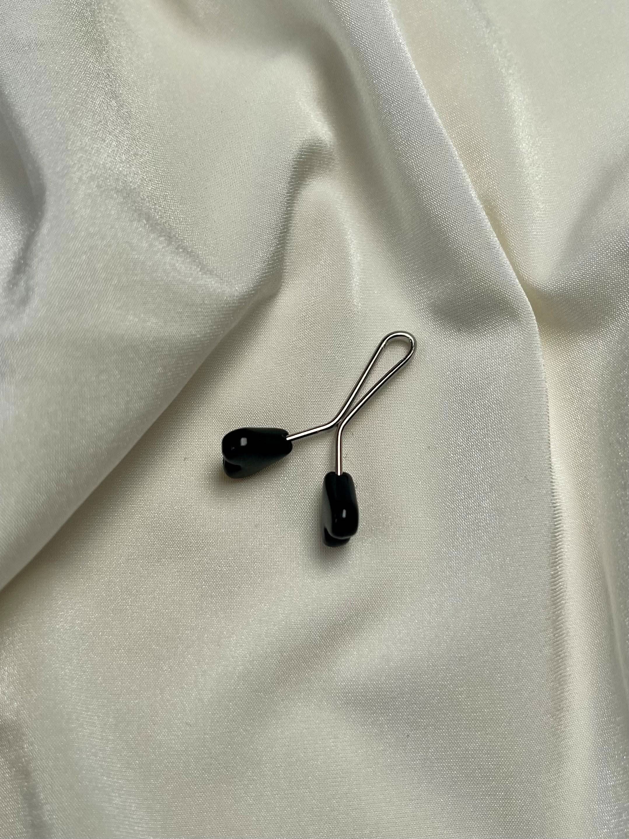 Hijab clip - black heart - Losyana.Shop