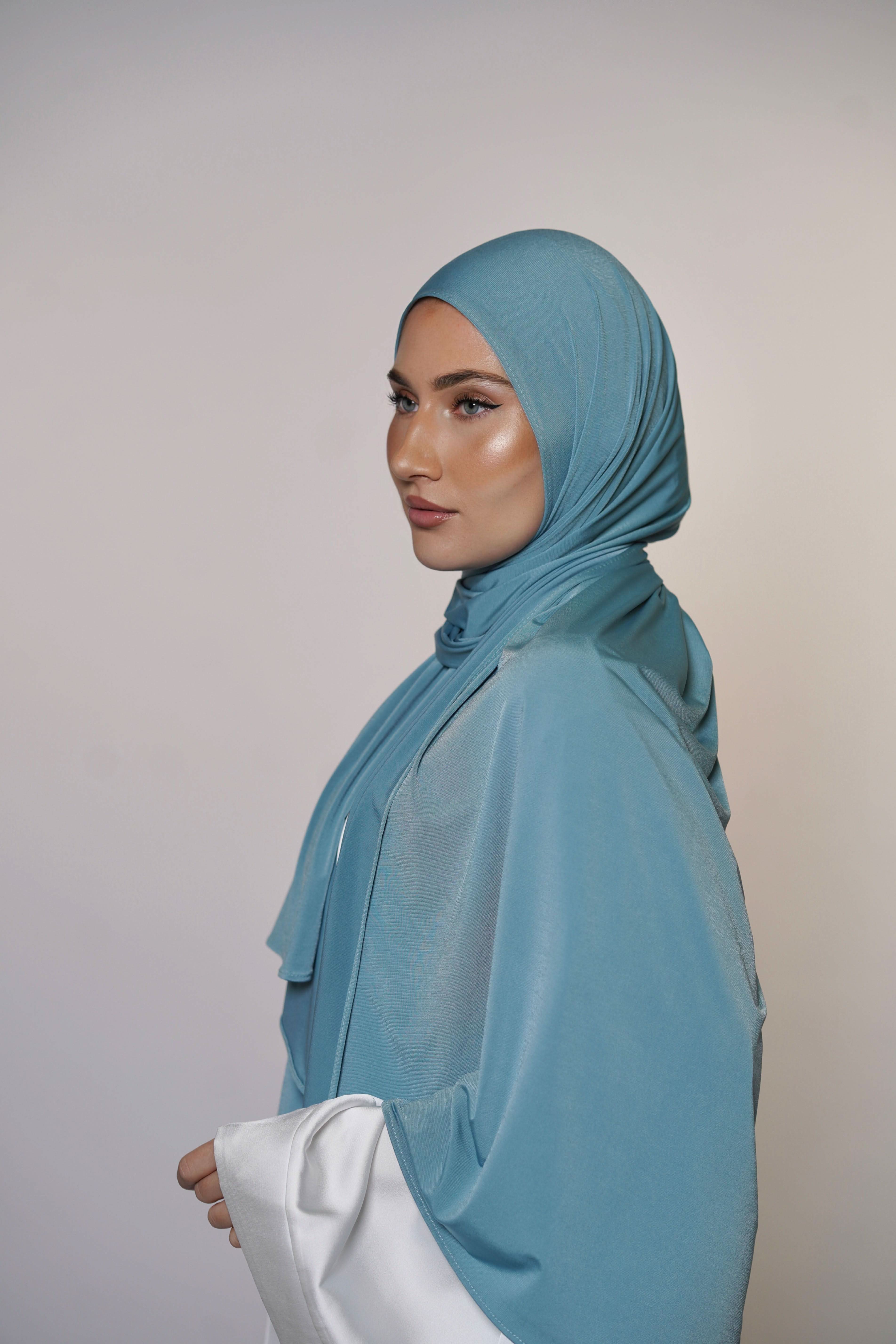 Satin Premium Jersey - sea - Losyana.Shop