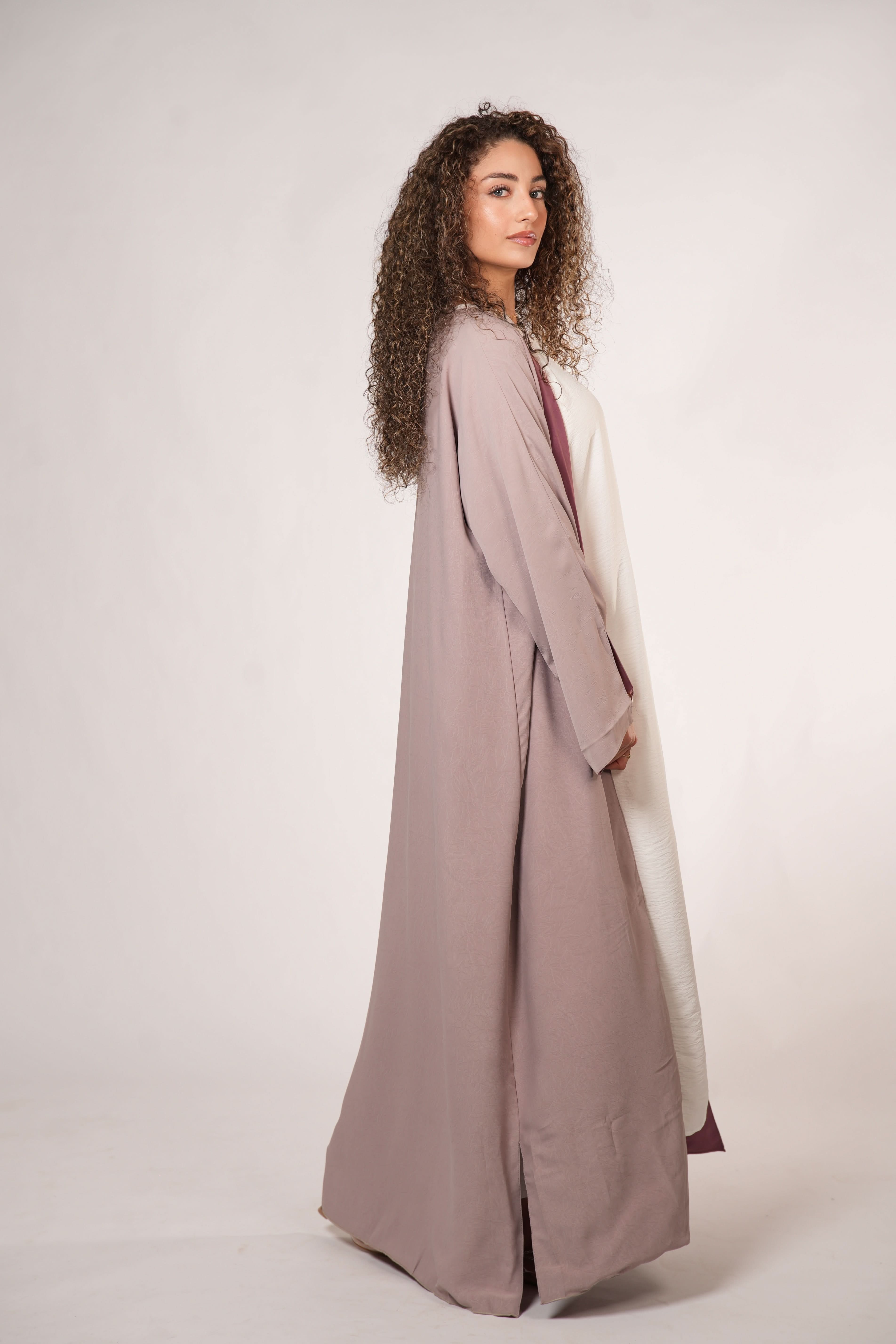 2 in 1 Abaya - rose/pink - Losyana.Shop