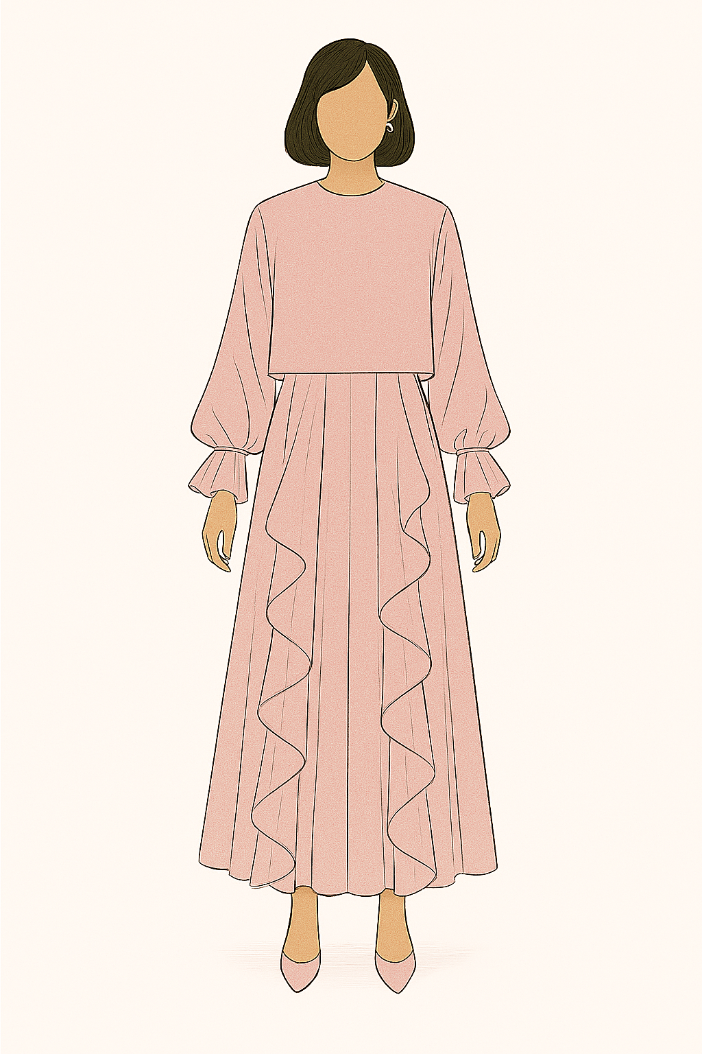 AMALFI MUSE - ALMOND - Losyana.Shop