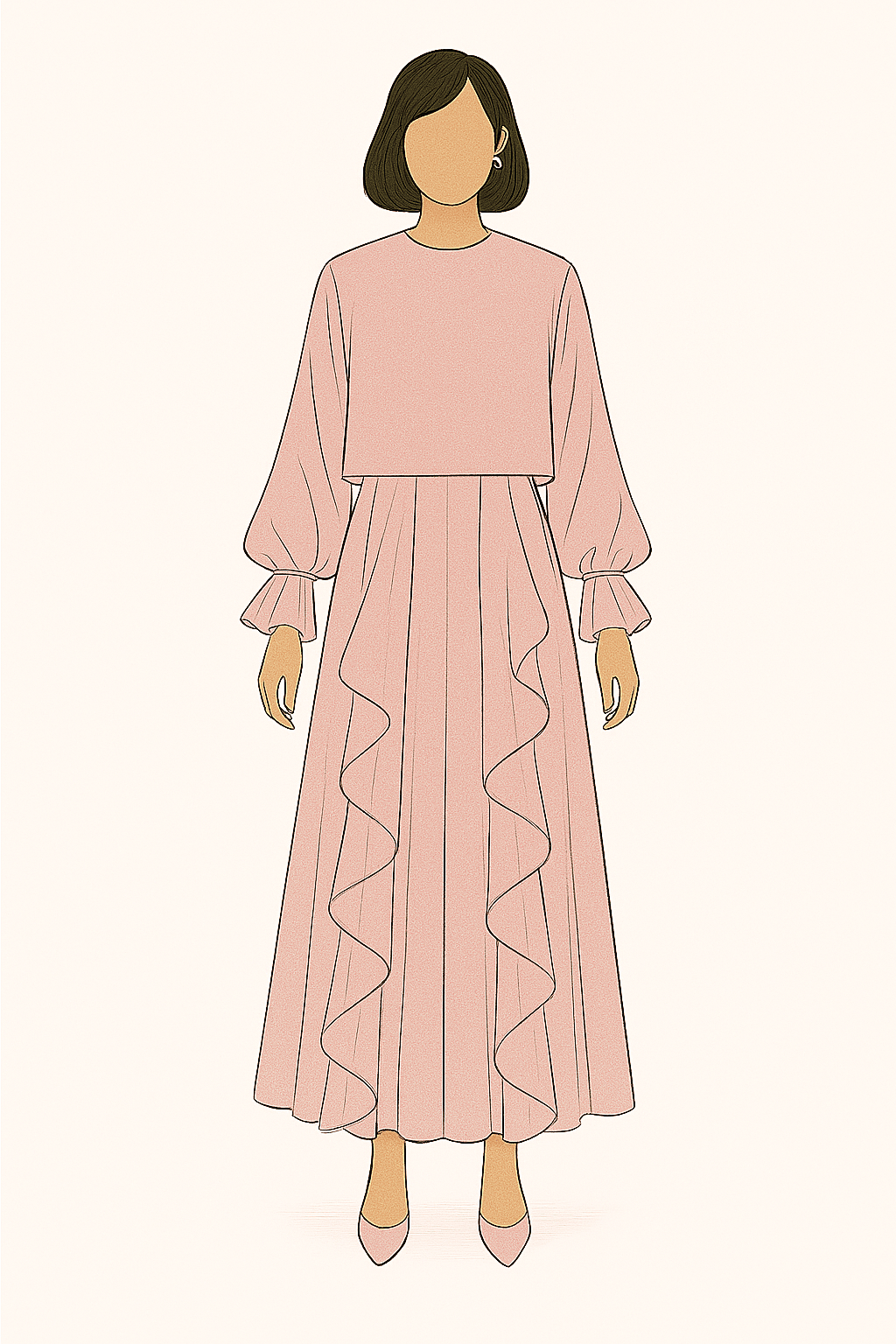 AMALFI MUSE - ALMOND - Losyana.Shop