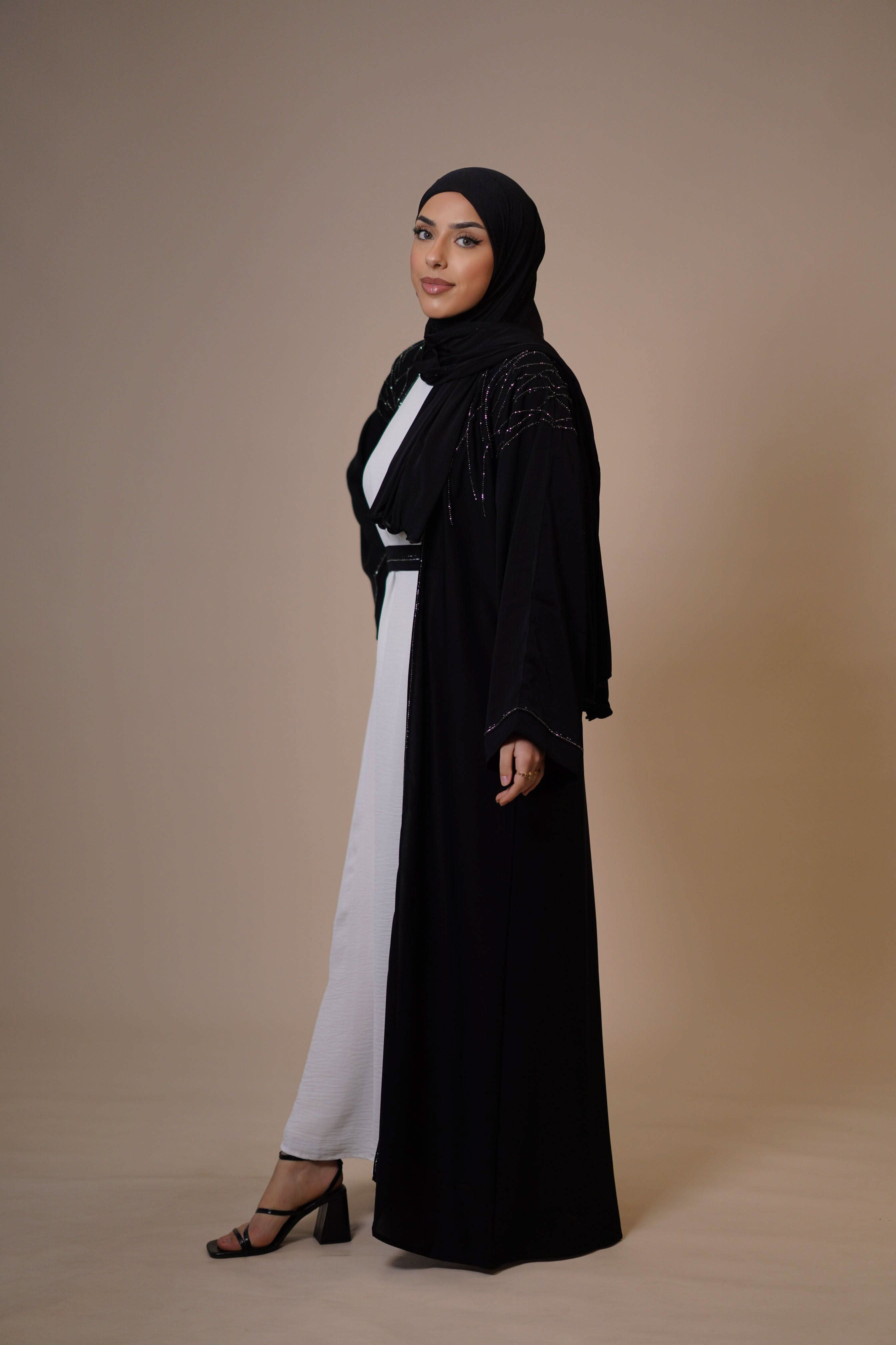 Outlet Emirate abaya - black - Losyana.Shop