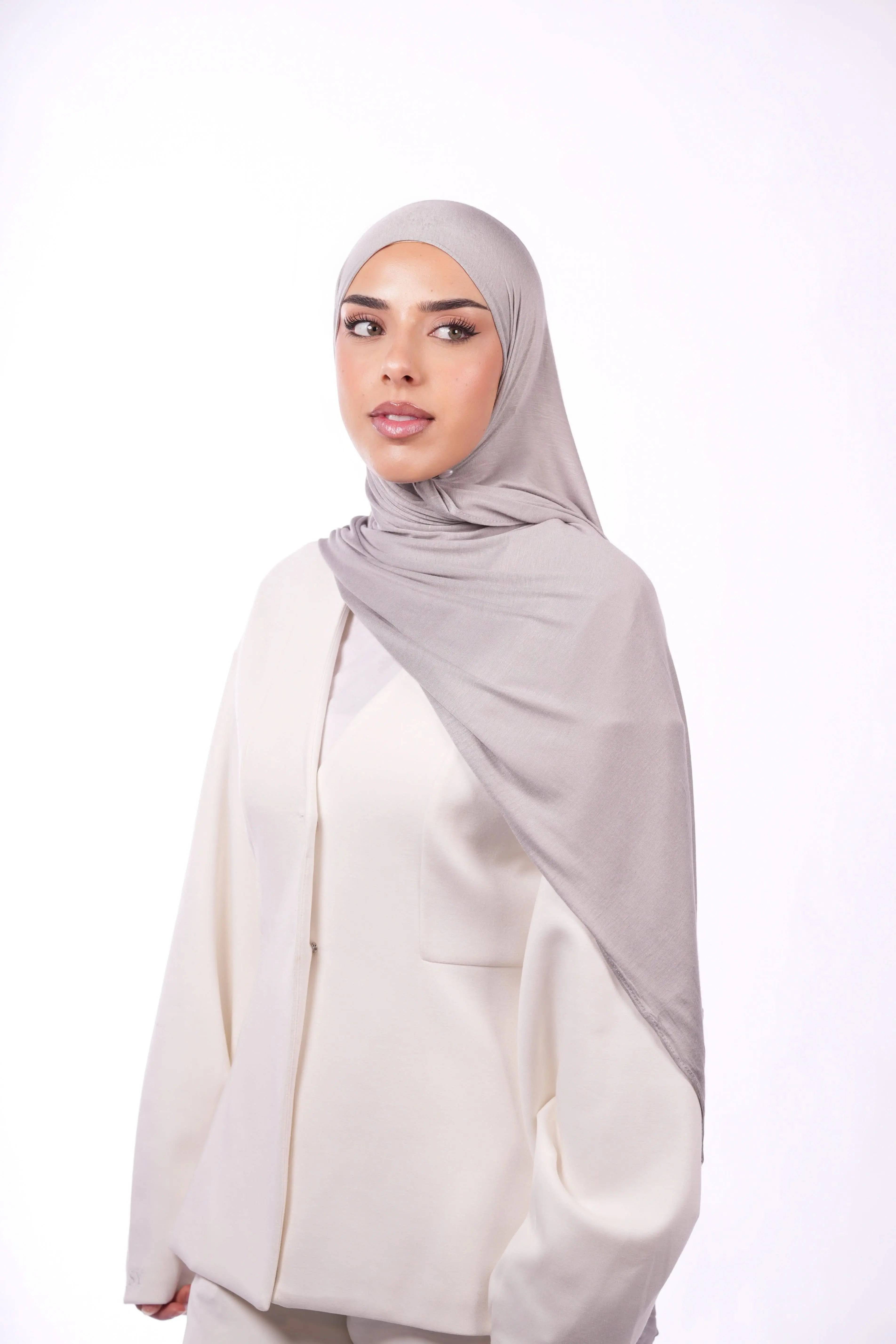 Bamboo Jersey - nude grey - Losyana.Shop