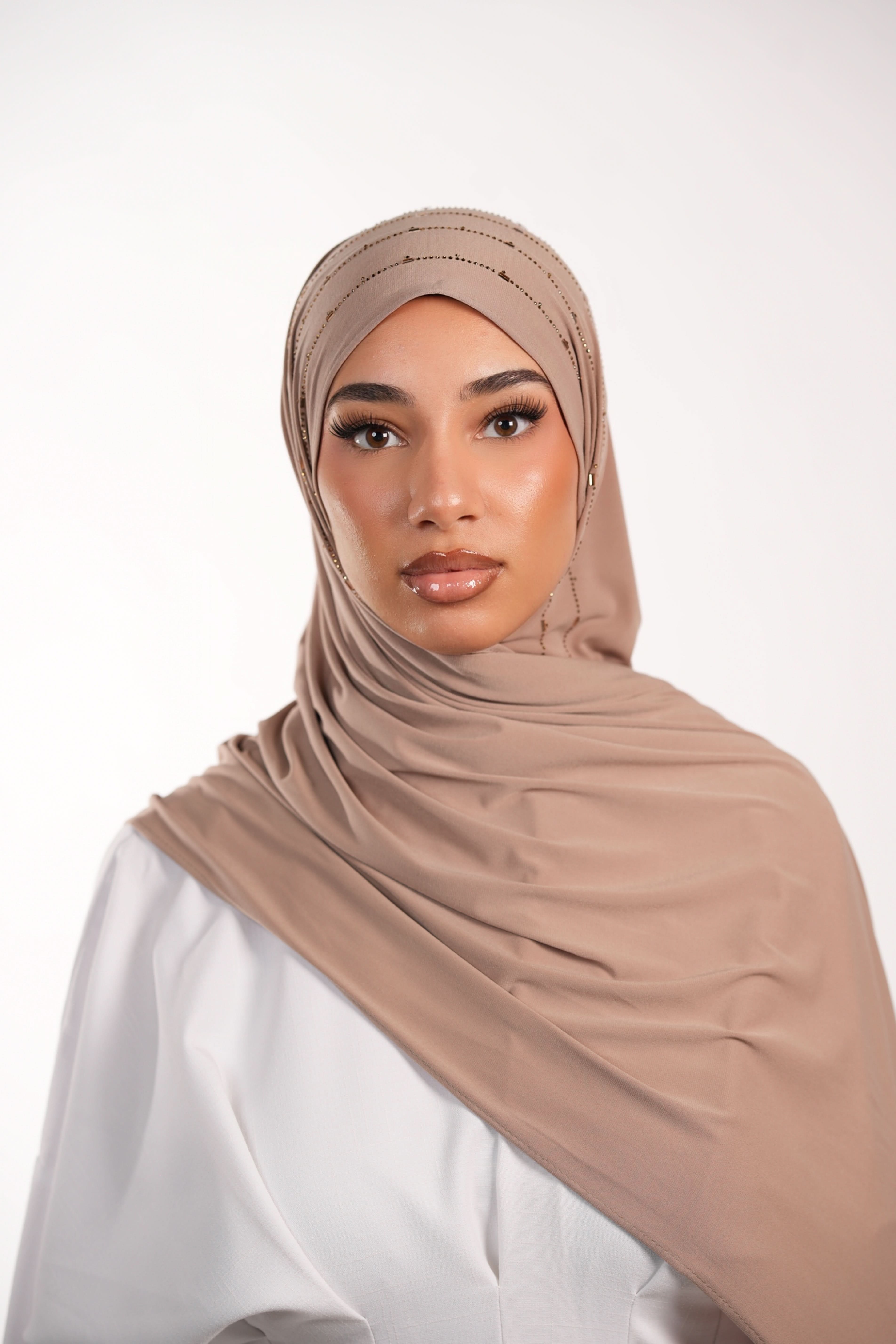 Premium Jersey Strass - sandy beige - Losyana.Shop