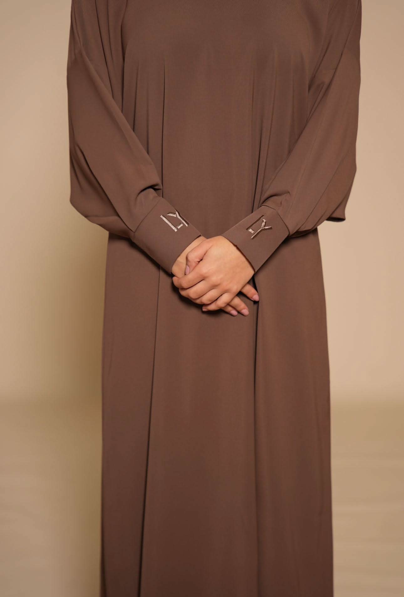 LY Abaya - cocoa - Losyana.Shop