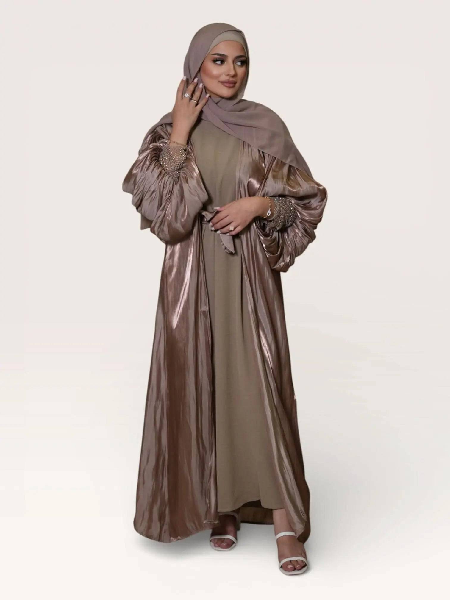 Dubai Abaya - golden beige - Losyana.Shop