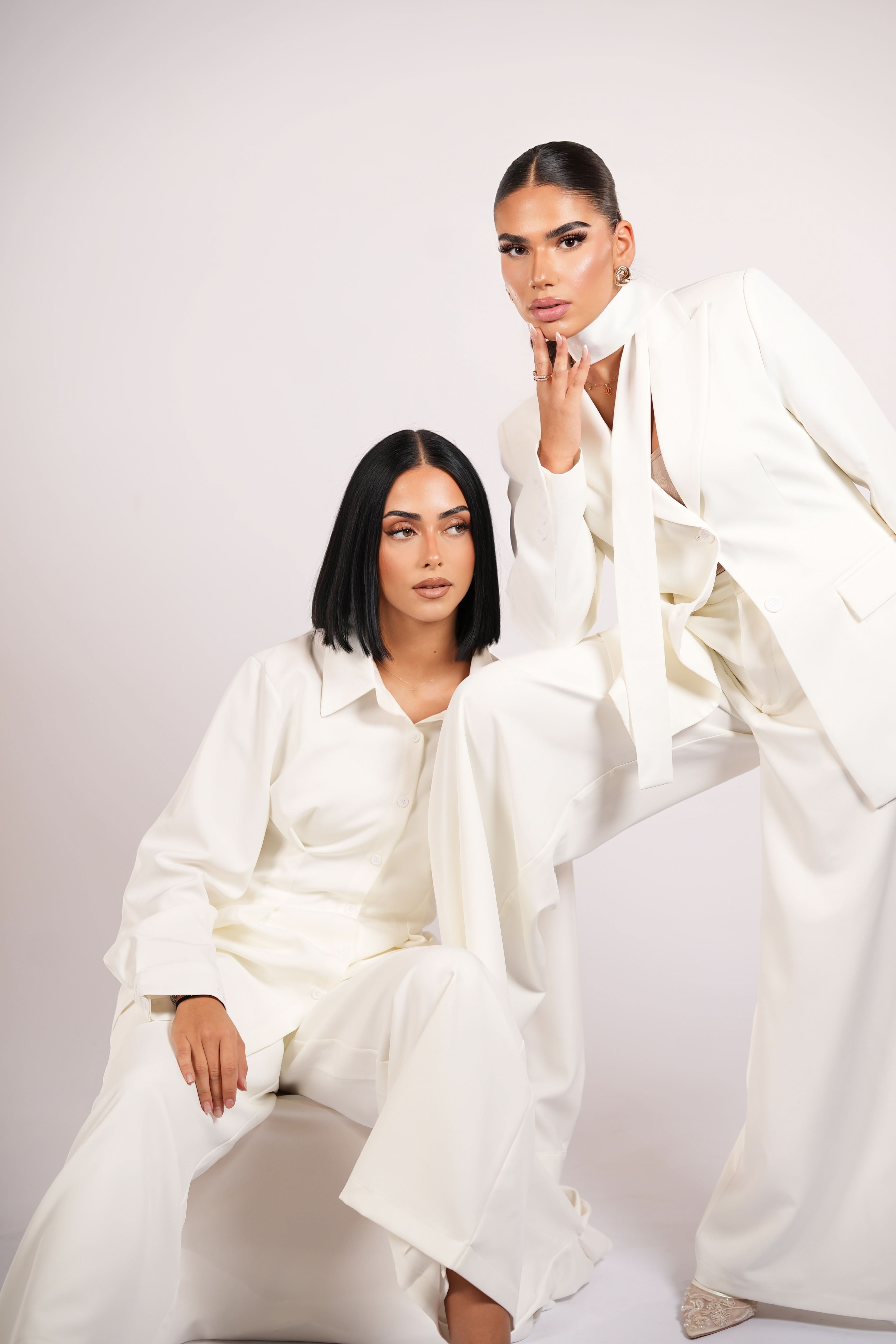 corset blouse - white - Losyana.Shop