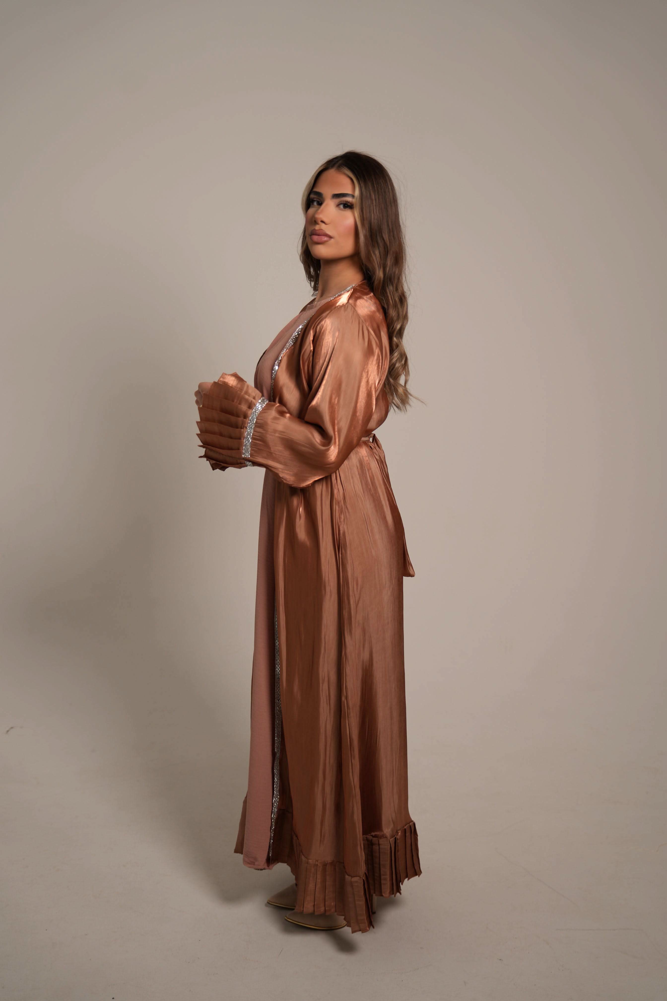 Outlet Emirate Abaya - caramel - Losyana.Shop