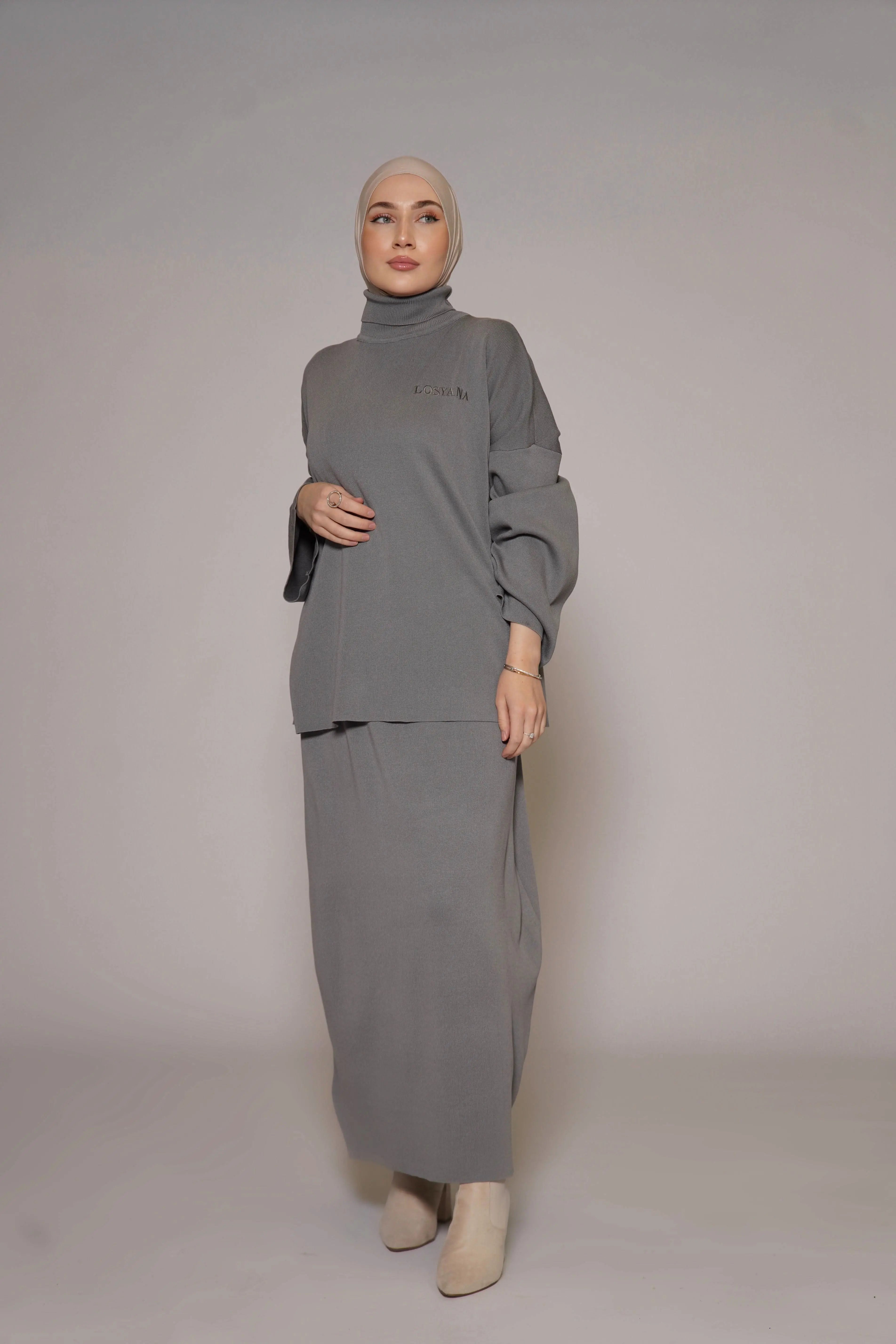 Luxury Cotton Set - Grey - Losyana.Shop