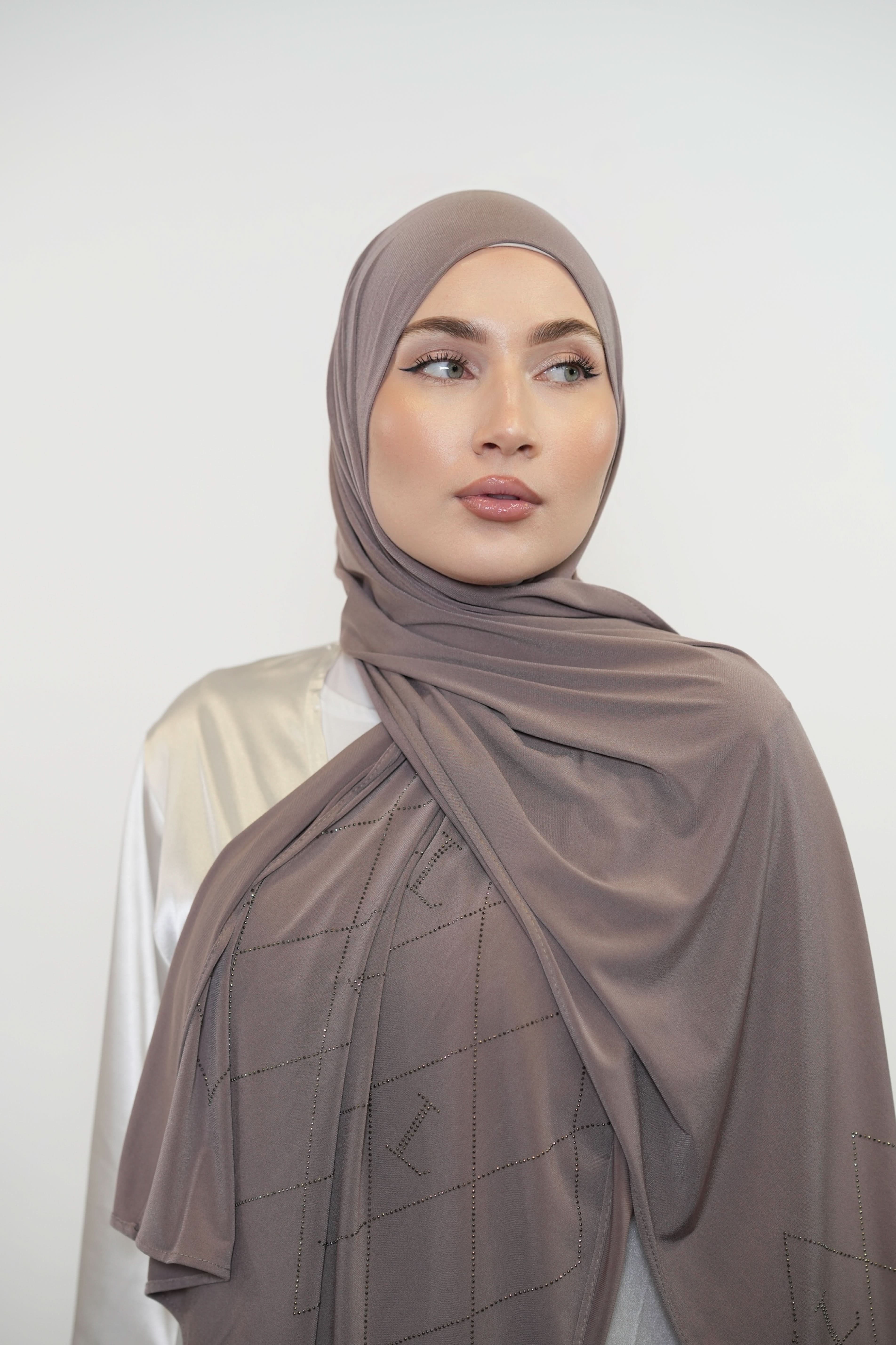 Premium Jersey Strass “L” - wood - Losyana.Shop