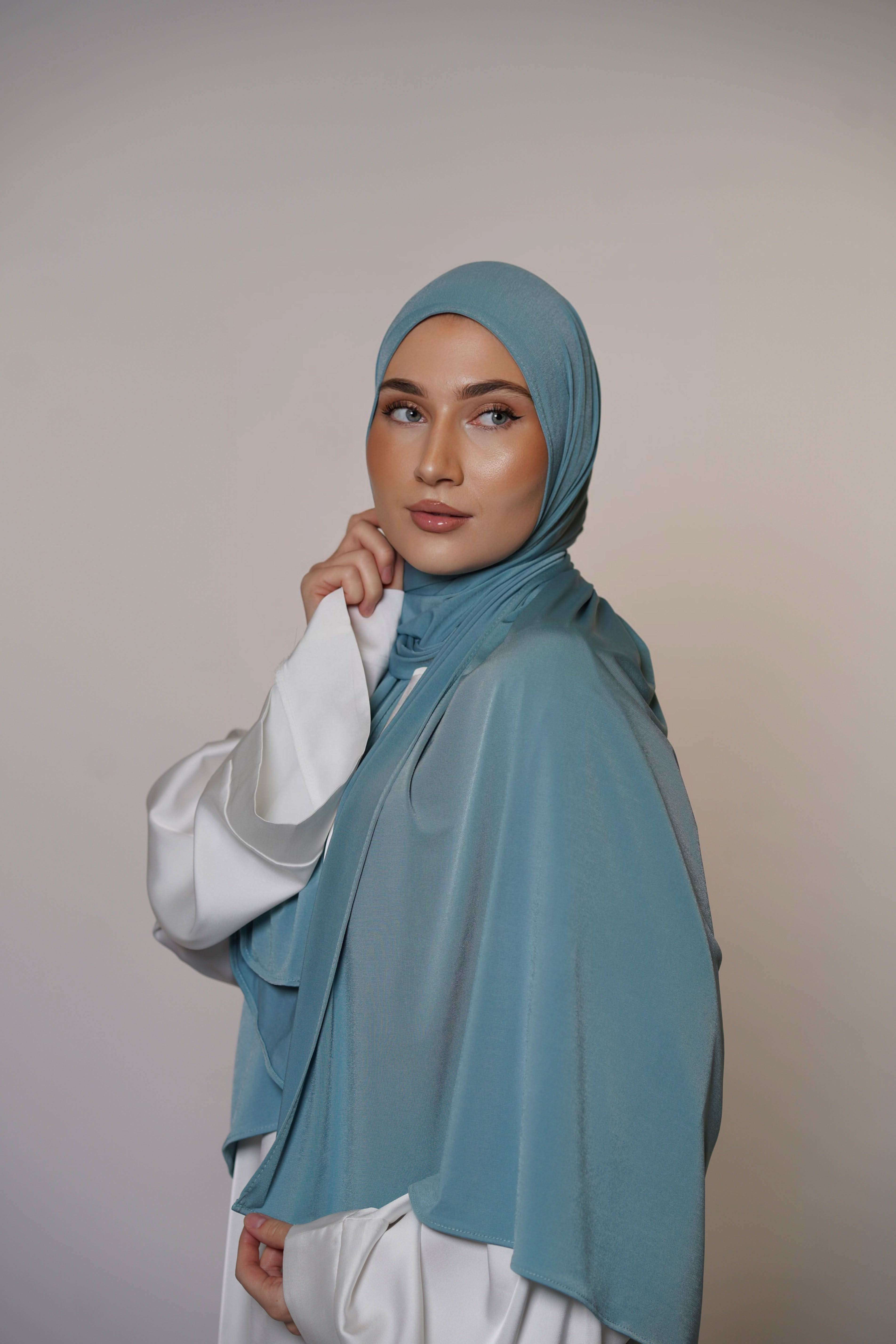 Satin Premium Jersey - sea - Losyana.Shop