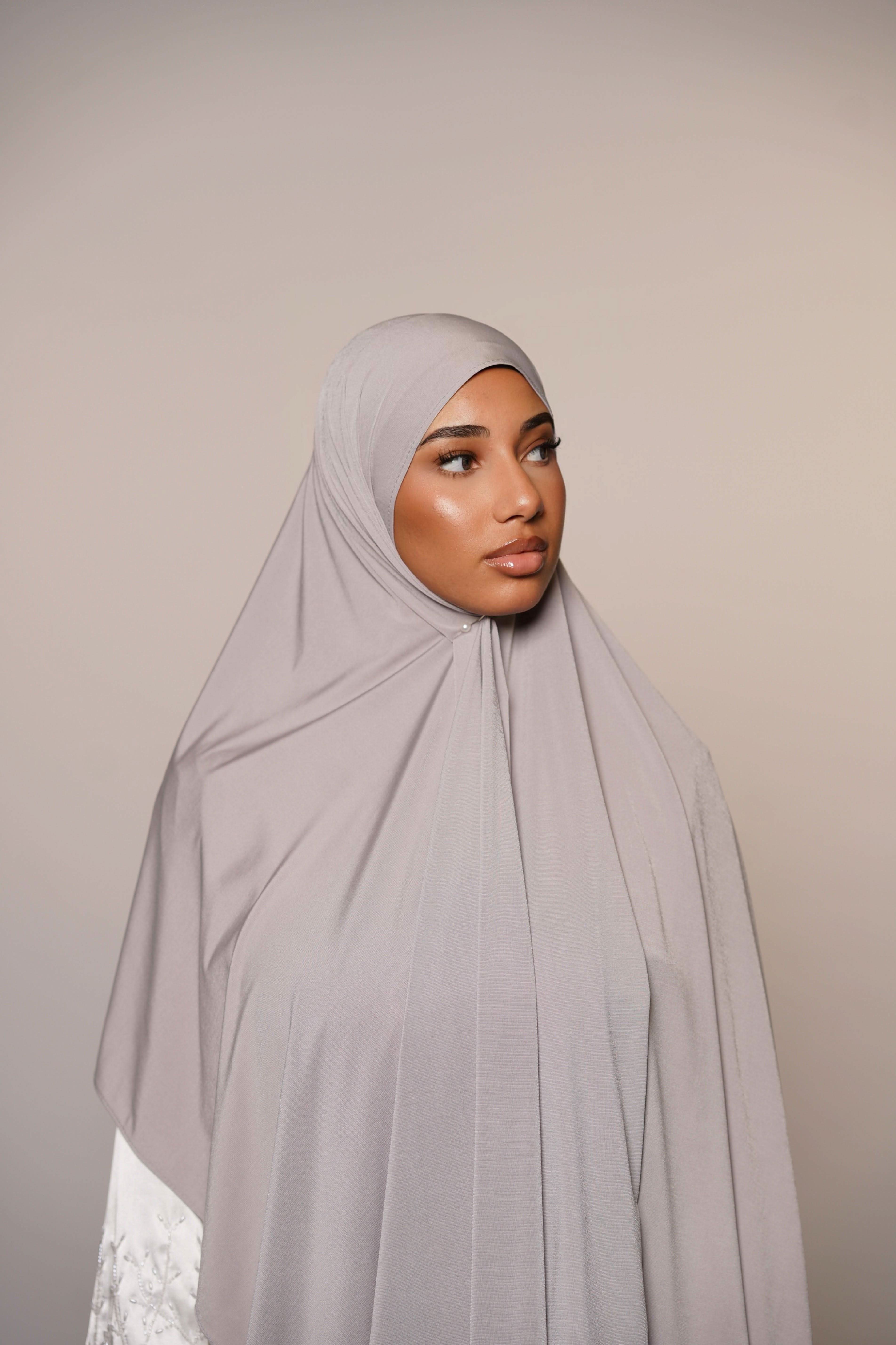 Satin Premium Jersey - light grey - Losyana.Shop