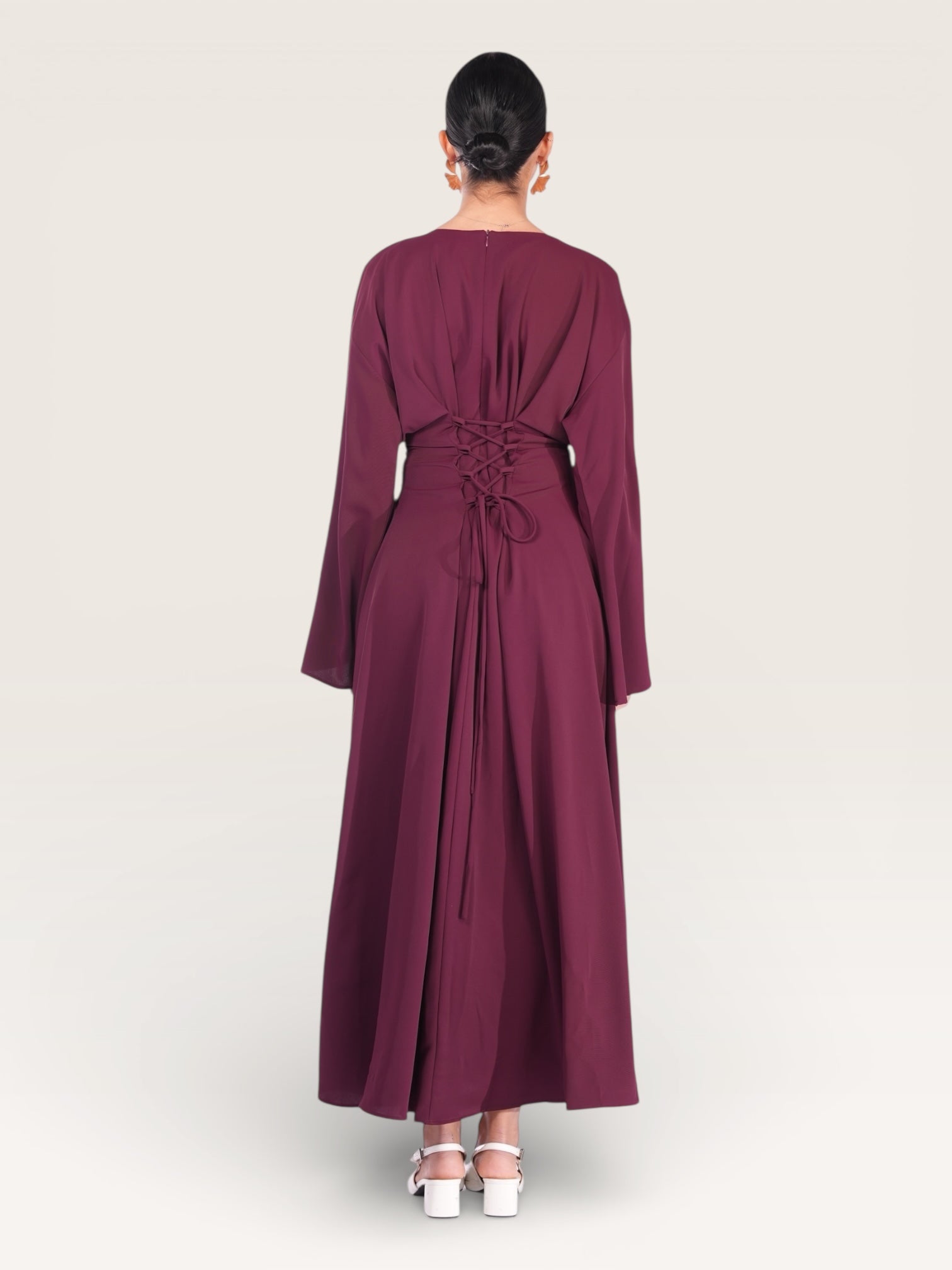 the corset dress - bordeaux
