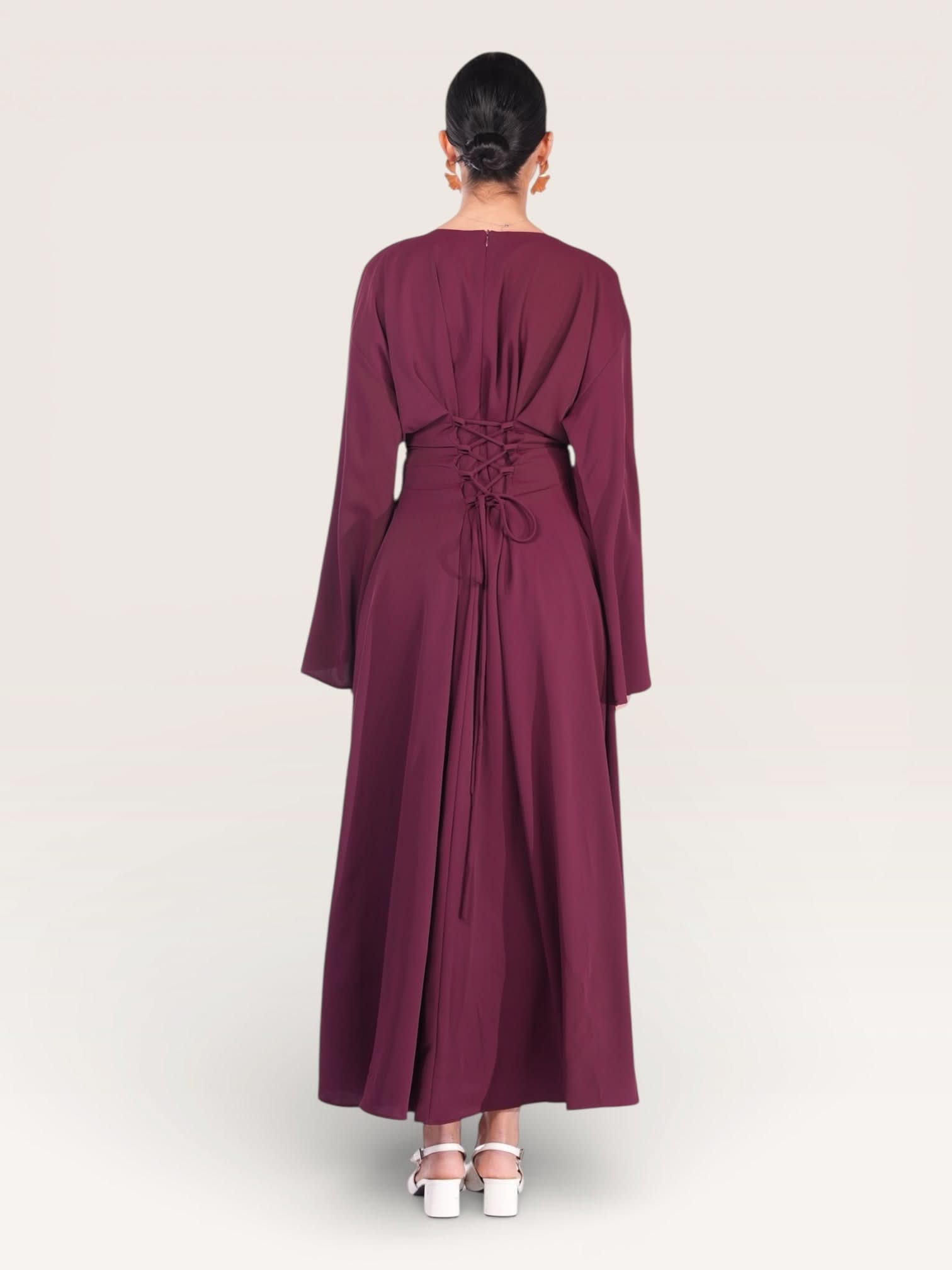 the corset dress - bordeaux - Losyana.Shop