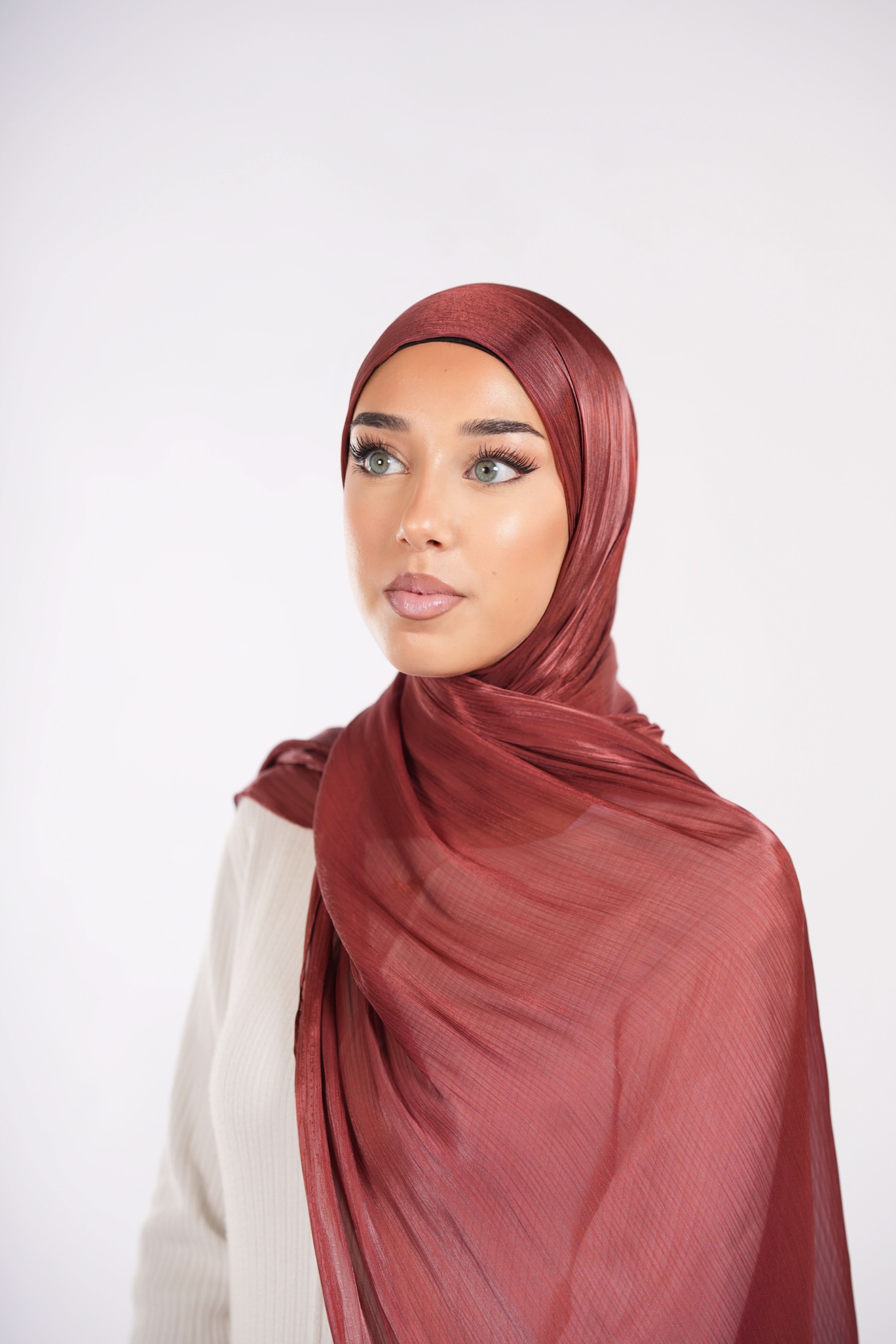 Organza Hijab - Red - Losyana.Shop
