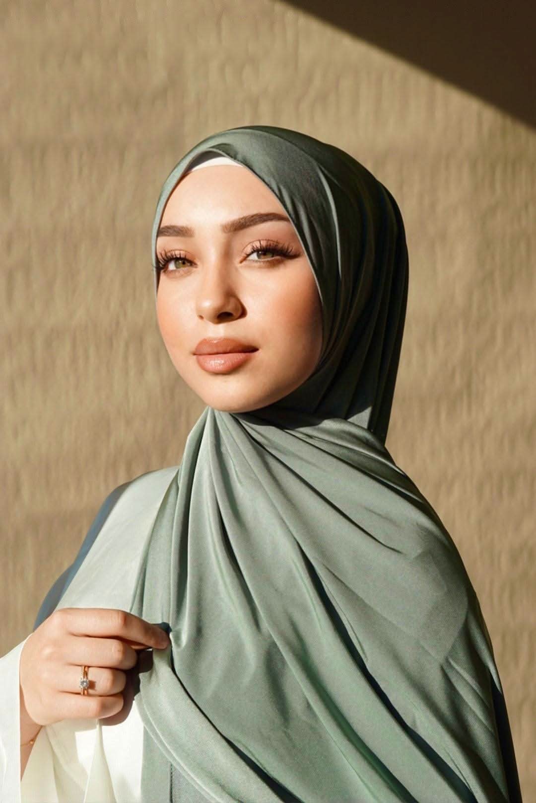 Satin Premium Jersey - olive green - Losyana.Shop