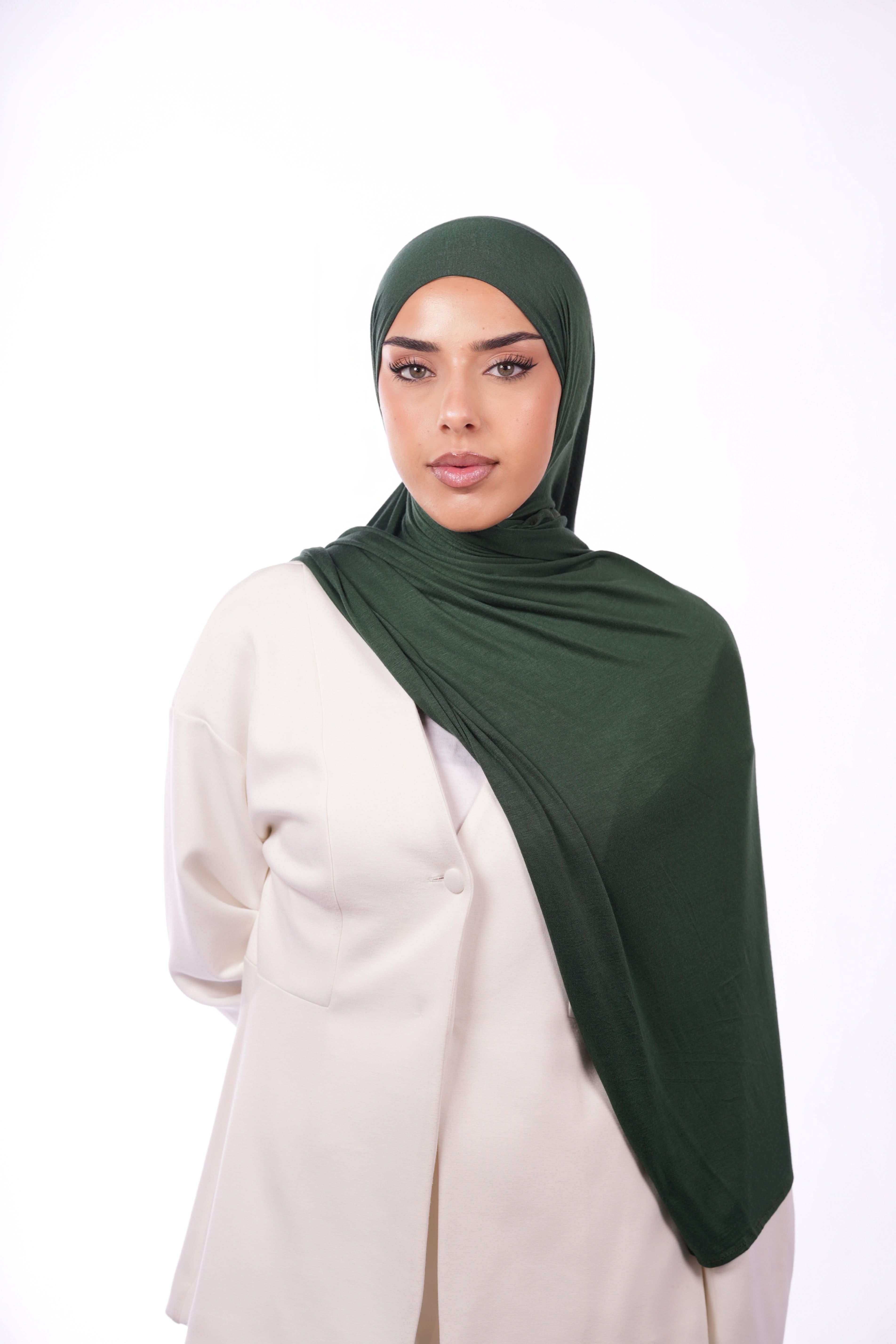 Bamboo Jersey - dark green - Losyana.Shop