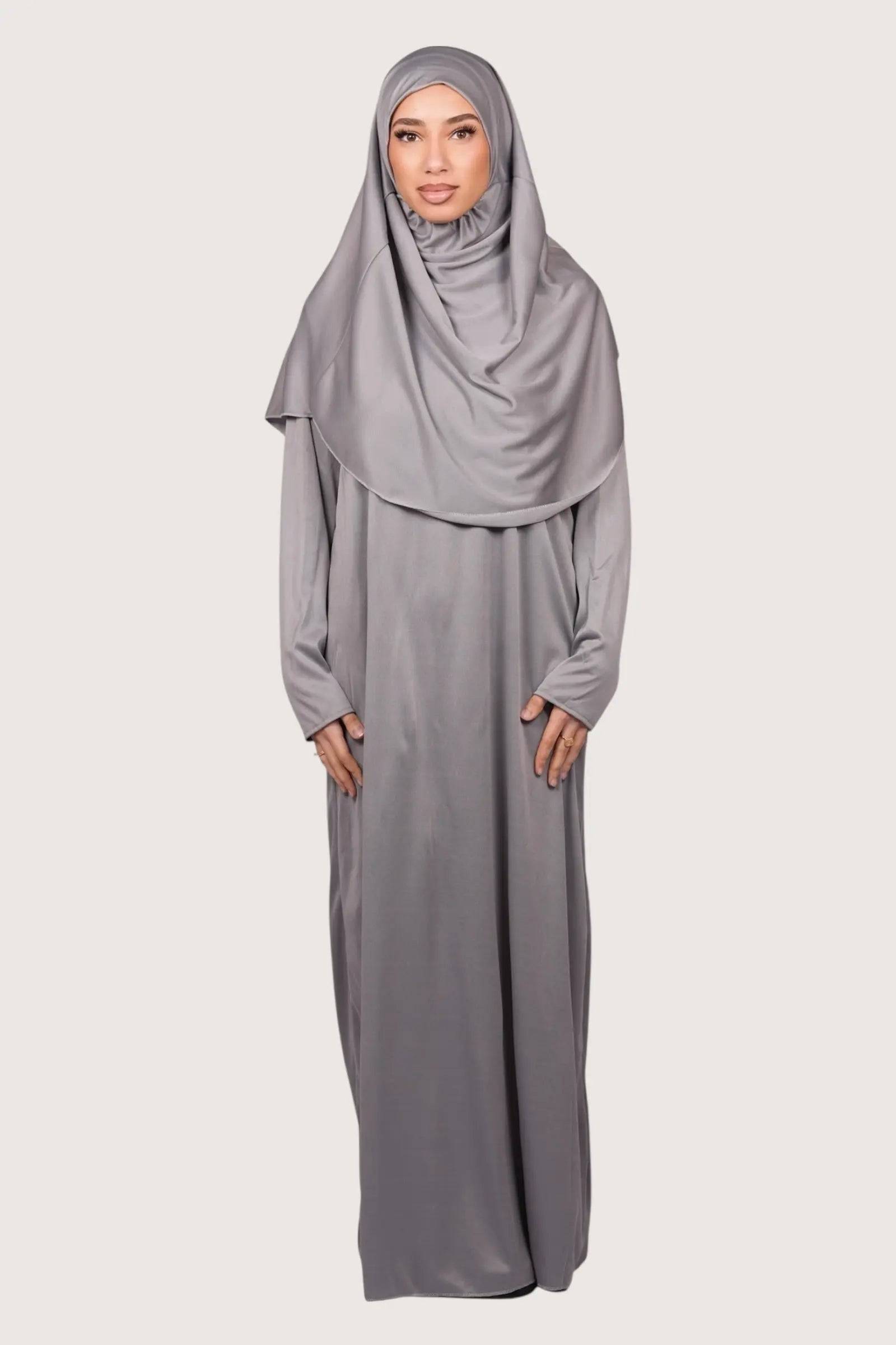 prayer dress jersey - grey Losyana.Shop