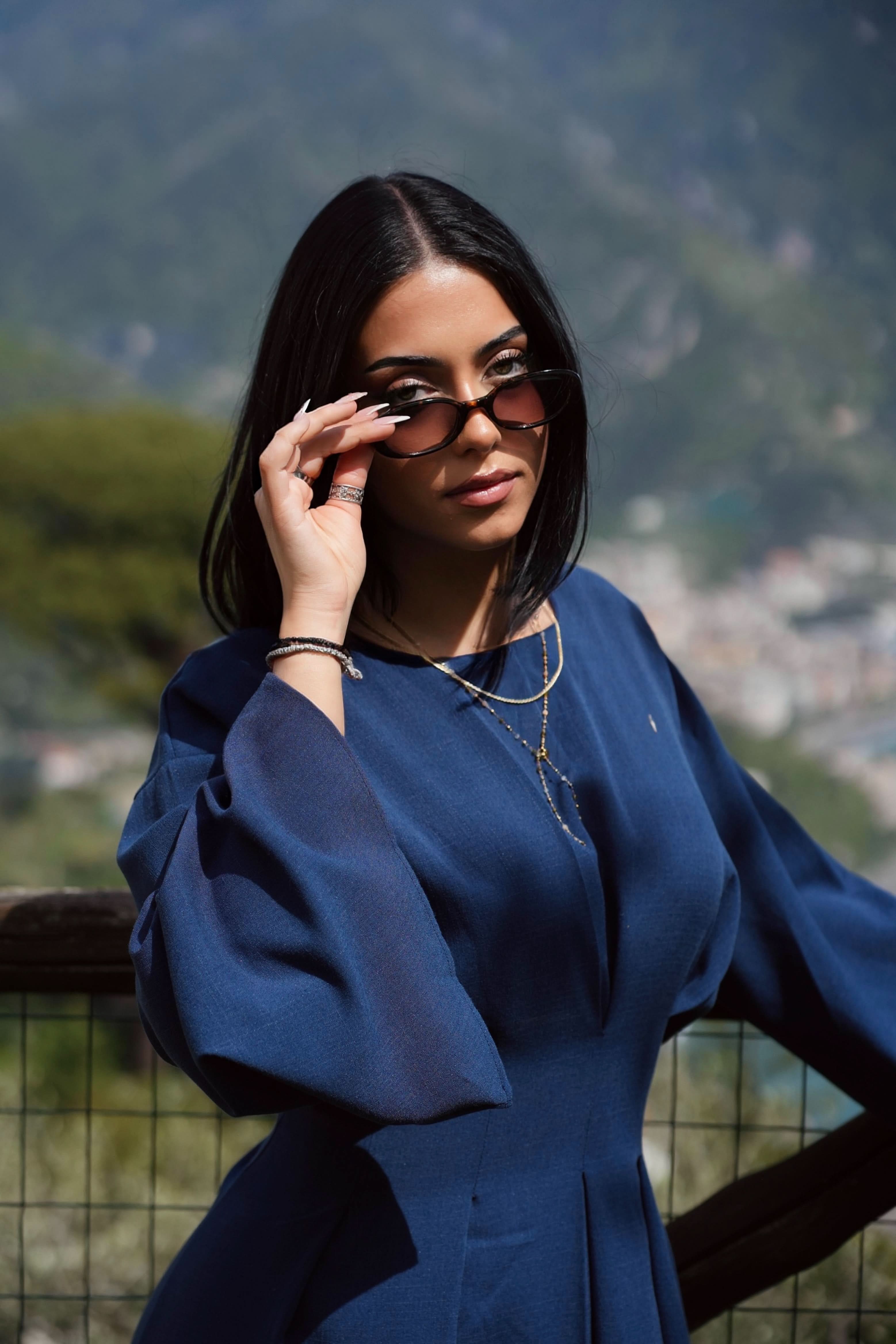 LA BALLEZA CORSET DRESS - NAVY - Losyana.Shop