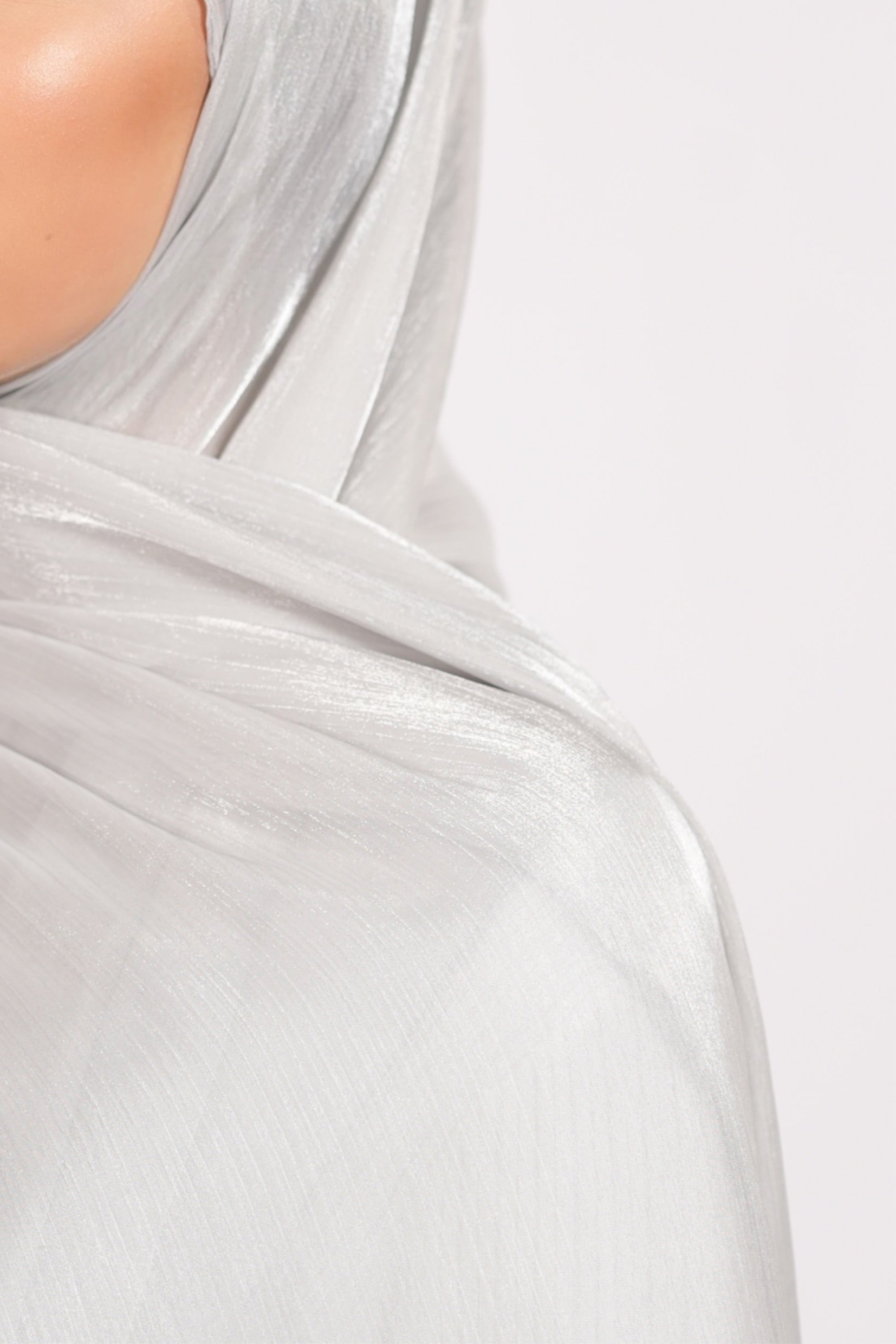 Organza Hijab - Silver - Losyana.Shop