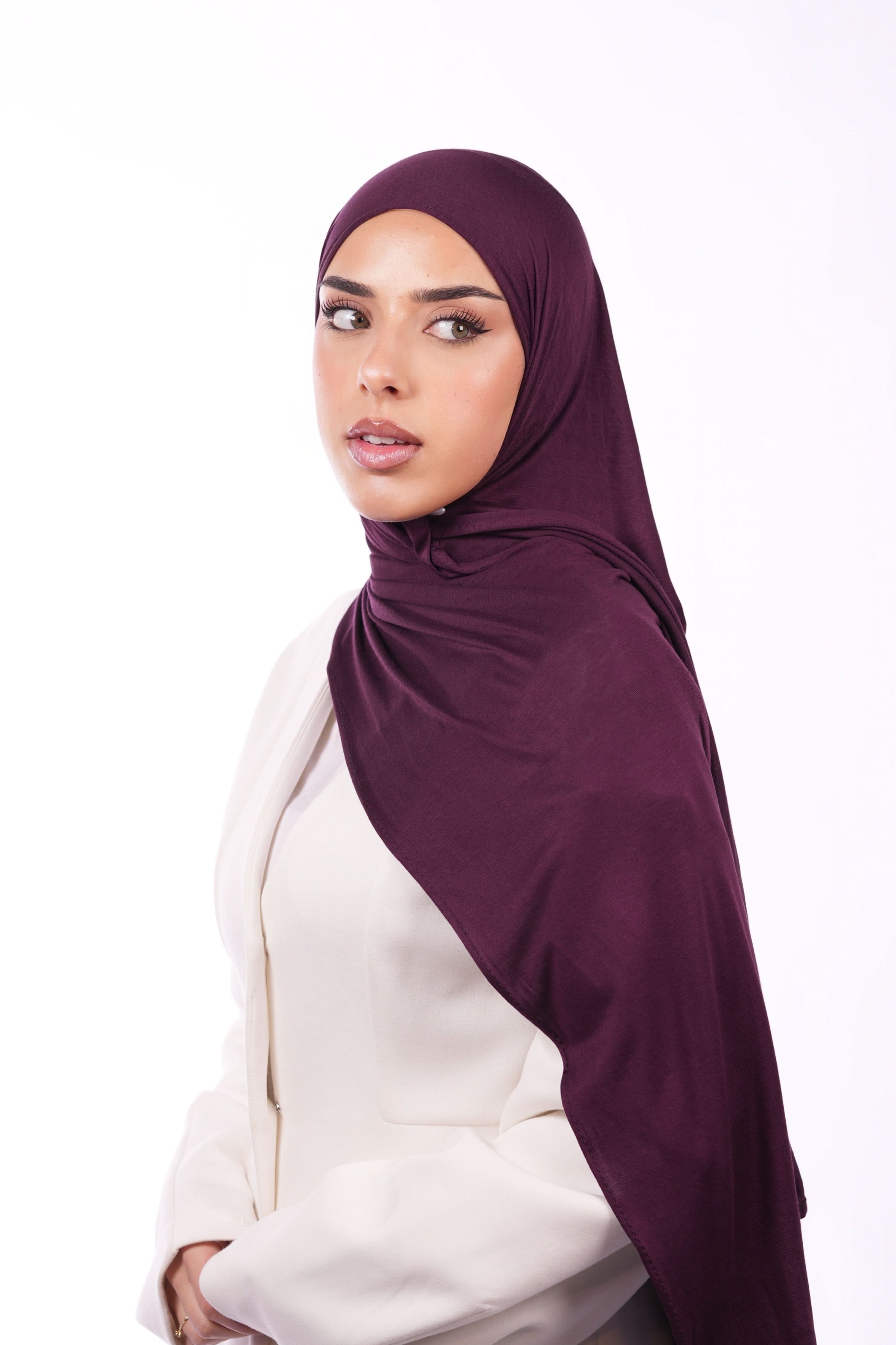 Bamboo Jersey - eggplant - Losyana.Shop